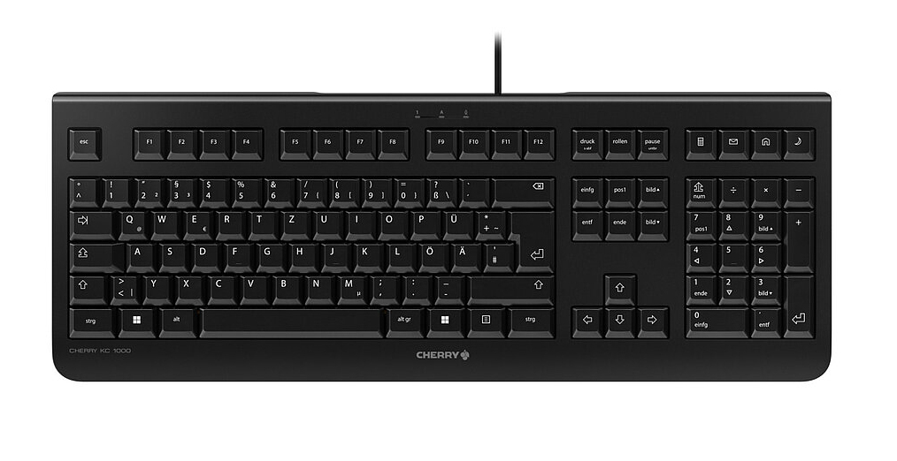 CHERRY KC 1000 toetsenbord Thuis/Werk USB QWERTY Portugees Zwart (JK-0800PO-2) thumbnail