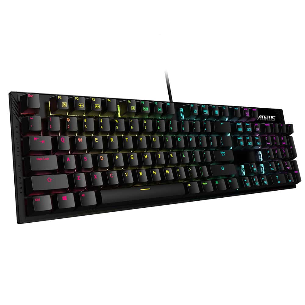 GIGABYTE AORUS K1 toetsenbord Gamen USB QWERTY Engels Zwart (AORUS K1) thumbnail