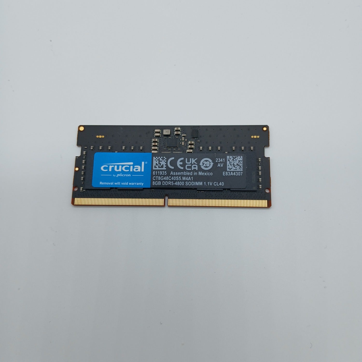 Micron Crucial/DDR5/8GB/4800MHz/CL40/1x8GB (CT8G48C40S5) thumbnail