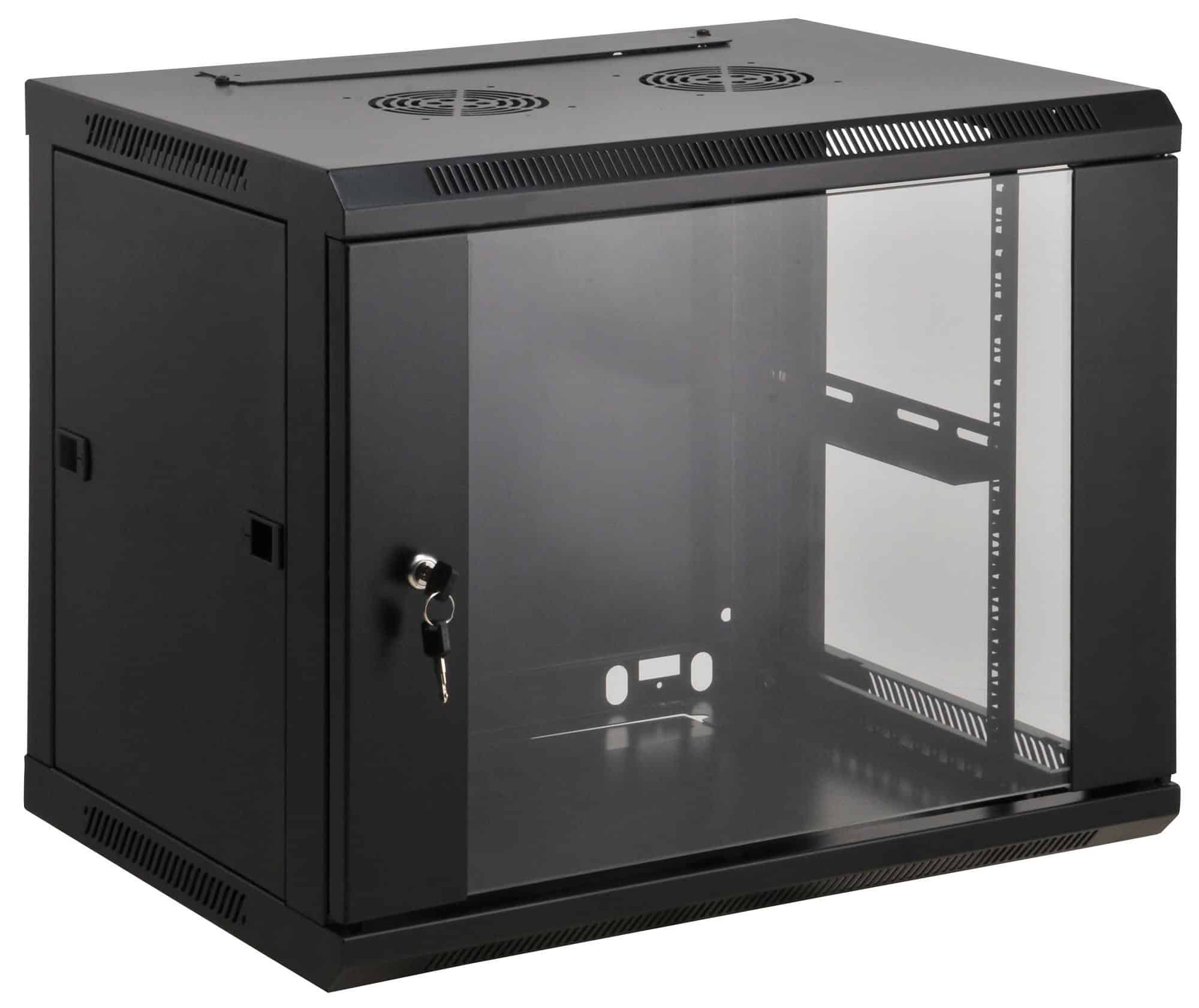 Intellinet 711814 rack 9U Wandrek Zwart (711814) thumbnail
