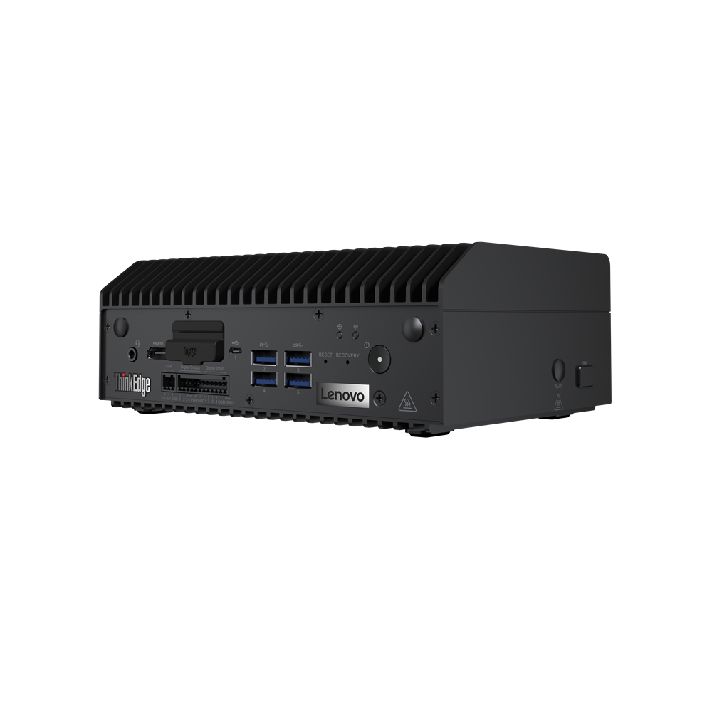 Lenovo ThinkEdge SE70 Jetson Xavier NX 8 GB LPDDR4-SDRAM 528 GB SSD+eMMC Linux Mini PC Zwart (12A60008GA 12A6000105) thumbnail