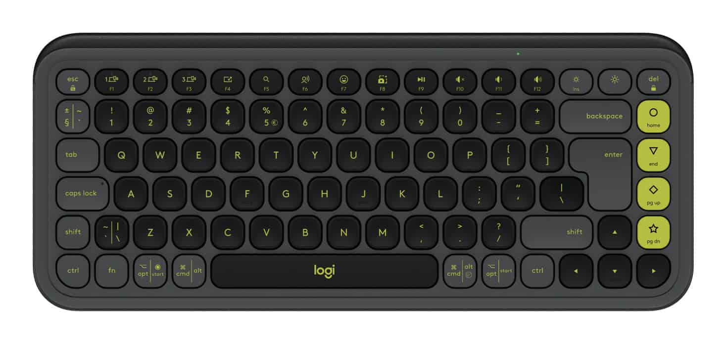 Logitech POP Icon Keys toetsenbord Universeel Bluetooth QWERTY US International Grafiet, Groen (920-013071) thumbnail