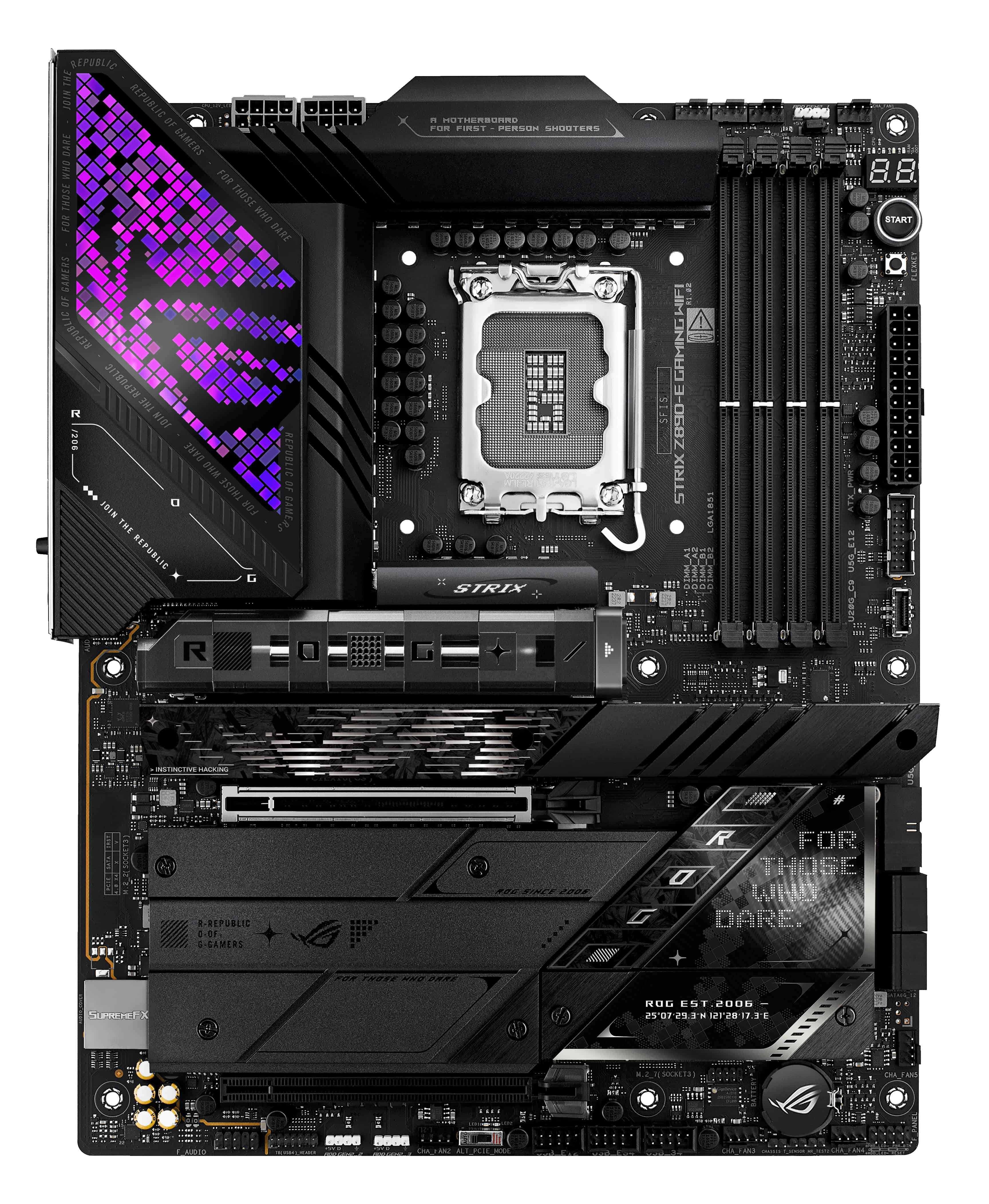 ASUS ROG STRIX Z890-E GAMING WIFI Intel Z890 LGA 1851 (Socket V1) ATX (90MB1IM0-M0EAY0) thumbnail