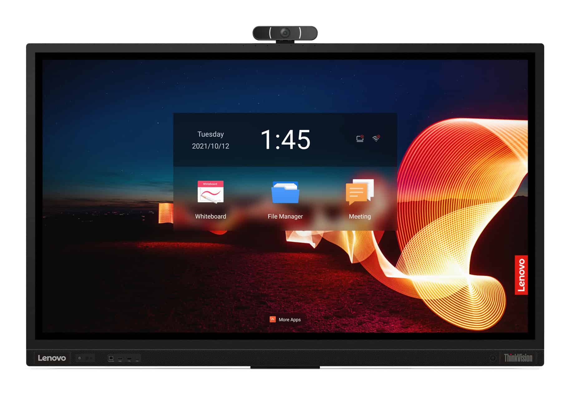 Lenovo ThinkVision T65 computer monitor 165,1 cm (65") 3840 x 2160 Pixels 4K Ultra HD LED Touchscreen Zwart (62F2WA1CEK) thumbnail
