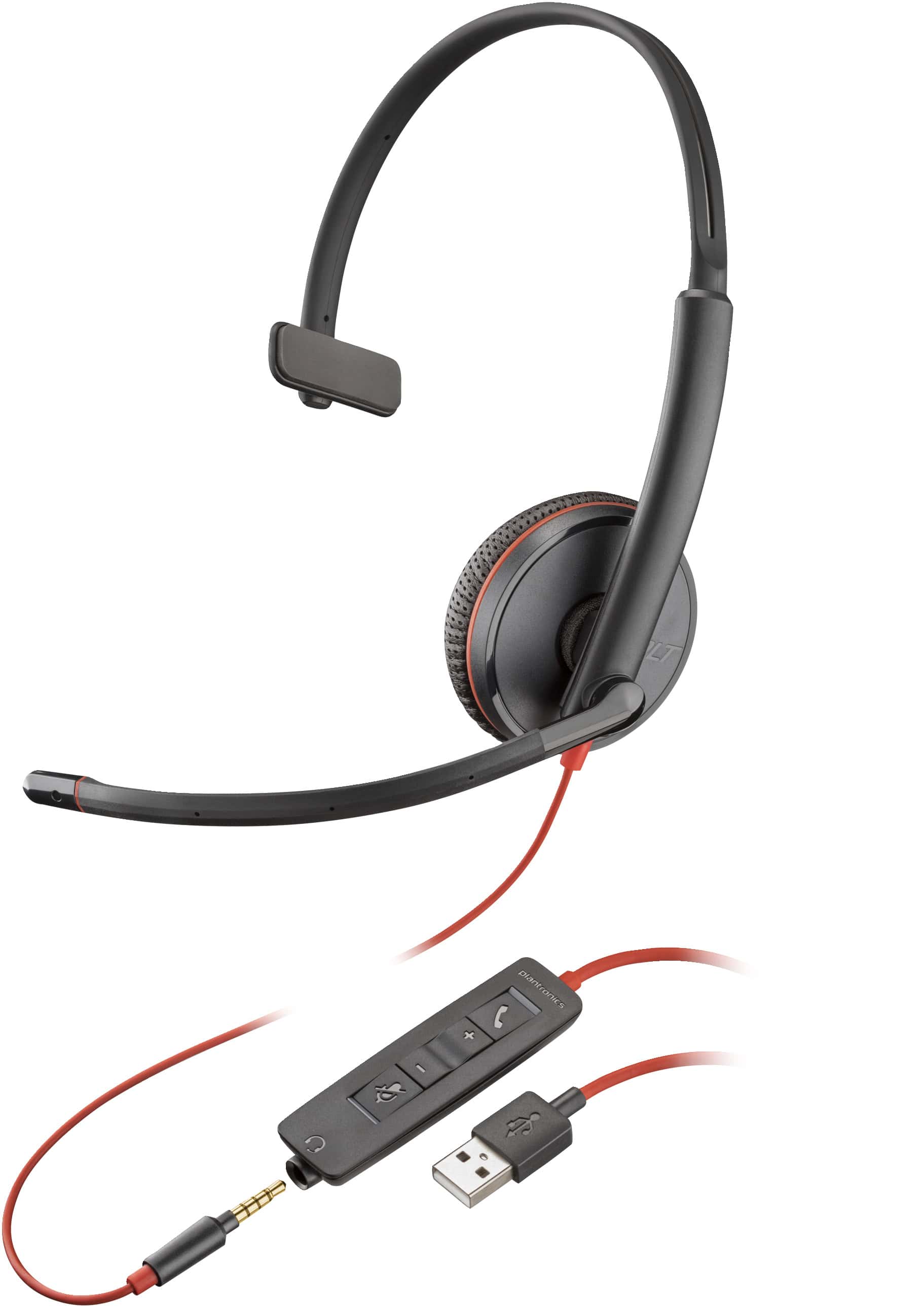 POLY Blackwire 3215 mono USB-A-headset (bulk) (80S06A6) thumbnail