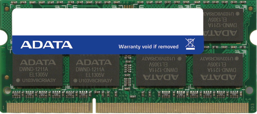 ADATA Premier geheugenmodule 4 GB 1 x 4 GB DDR3 204-pin SO-DIMM (ADDS1600W4G11-S) thumbnail