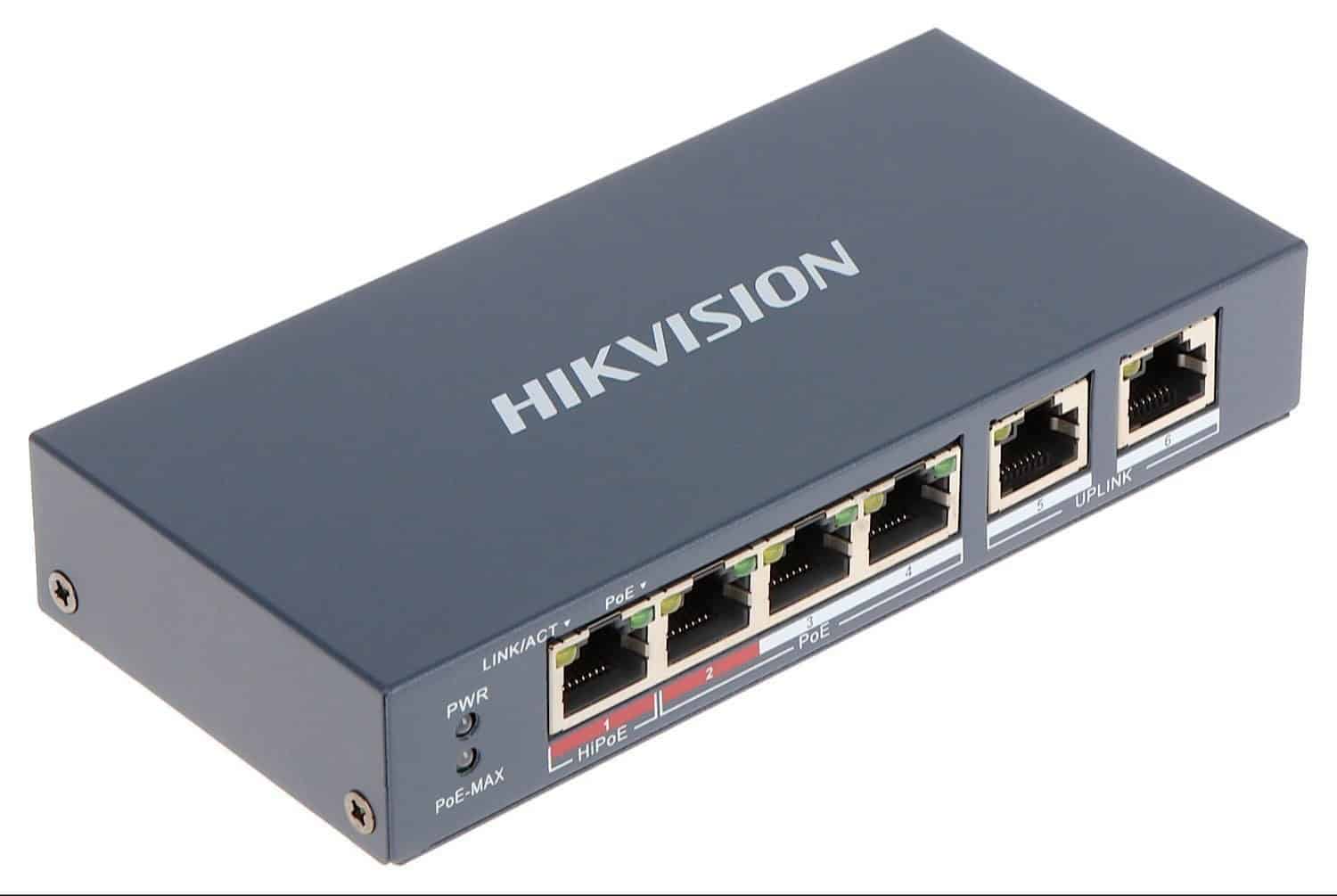 Hikvision Switch 4 Port Ethernet Smart PoE DS-3E1105P-EI (DS-3E1105P-EI) thumbnail