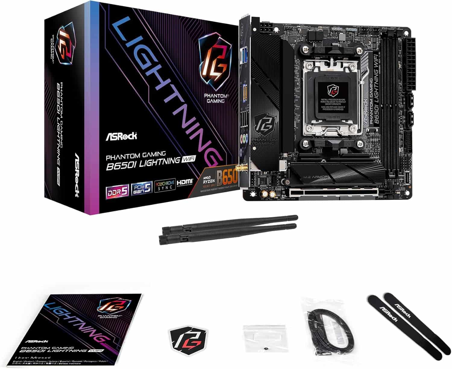 ASRock 1851 ASRock Z890 Phantom Gaming Lightning Wifi DDR5 (90-MXBPG0-A0UAYZ) thumbnail
