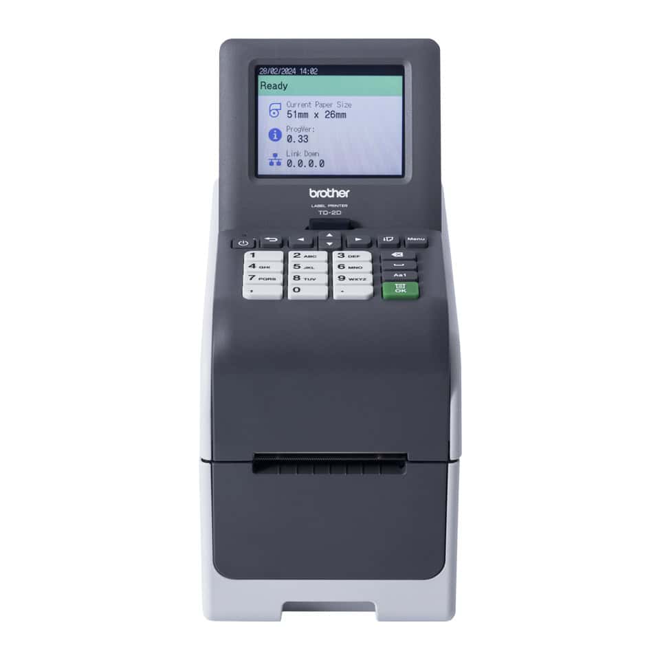 Brother TD-2320DSA300 labelprinter Direct thermisch 300 x 300 DPI 152 mm/sec Bedraad Ethernet LAN (TD2320DSA300Z1) thumbnail