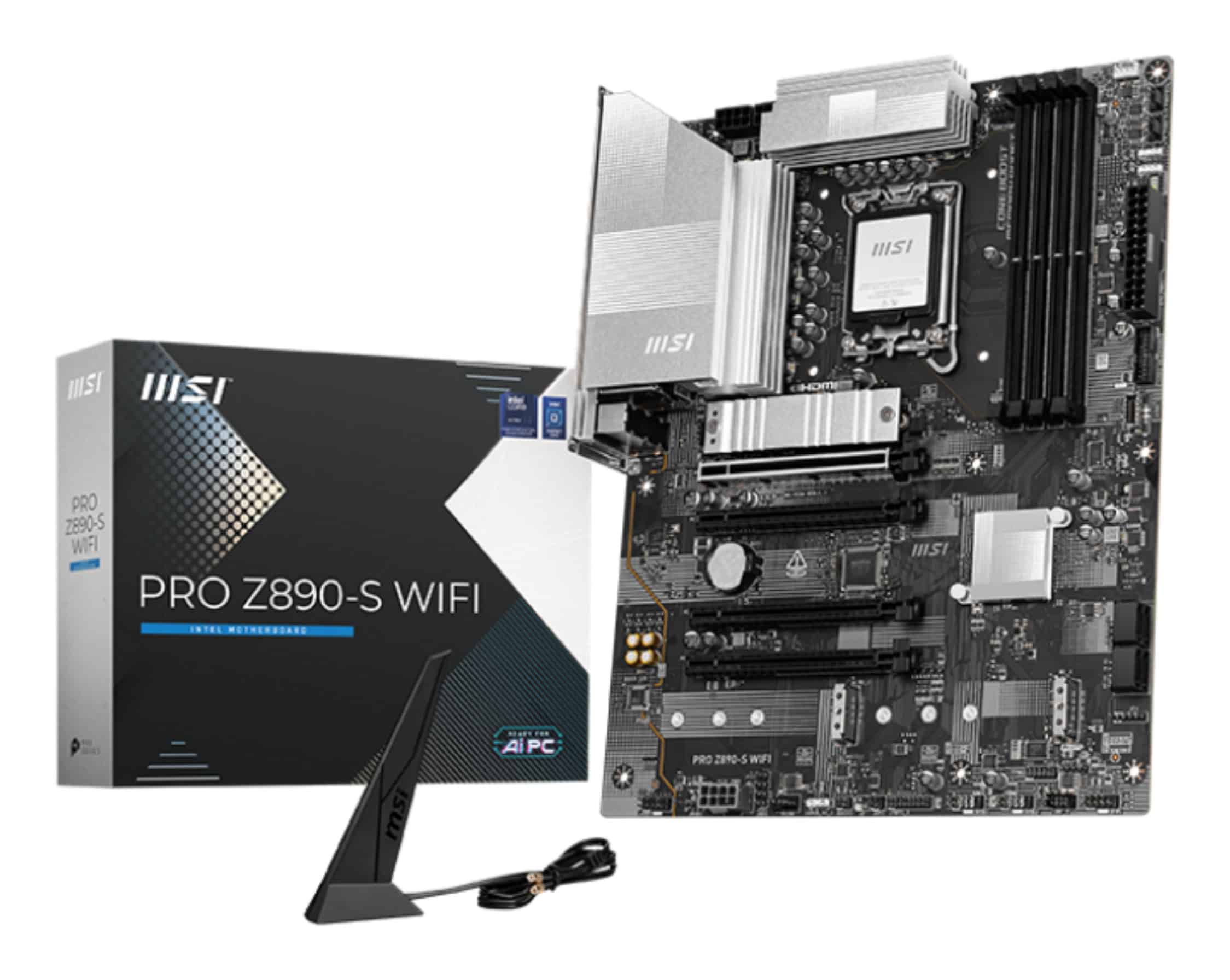 MSI PRO Z890-S WIFI moederbord Intel Z890 LGA 1851 (Socket V1) ATX (7E54-001R) thumbnail
