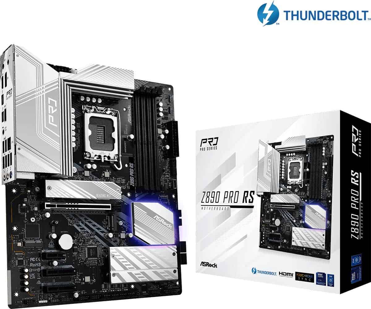 ASROCK Z890 Pro RS (1851) (D) (90-MXBP10-A0UAYZ) thumbnail