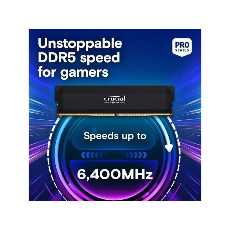 Crucial Pro 6400 Kit 32GB 2x16GB UDIMM CL38 B Overclocking (CP2K16G64C38U5B) thumbnail