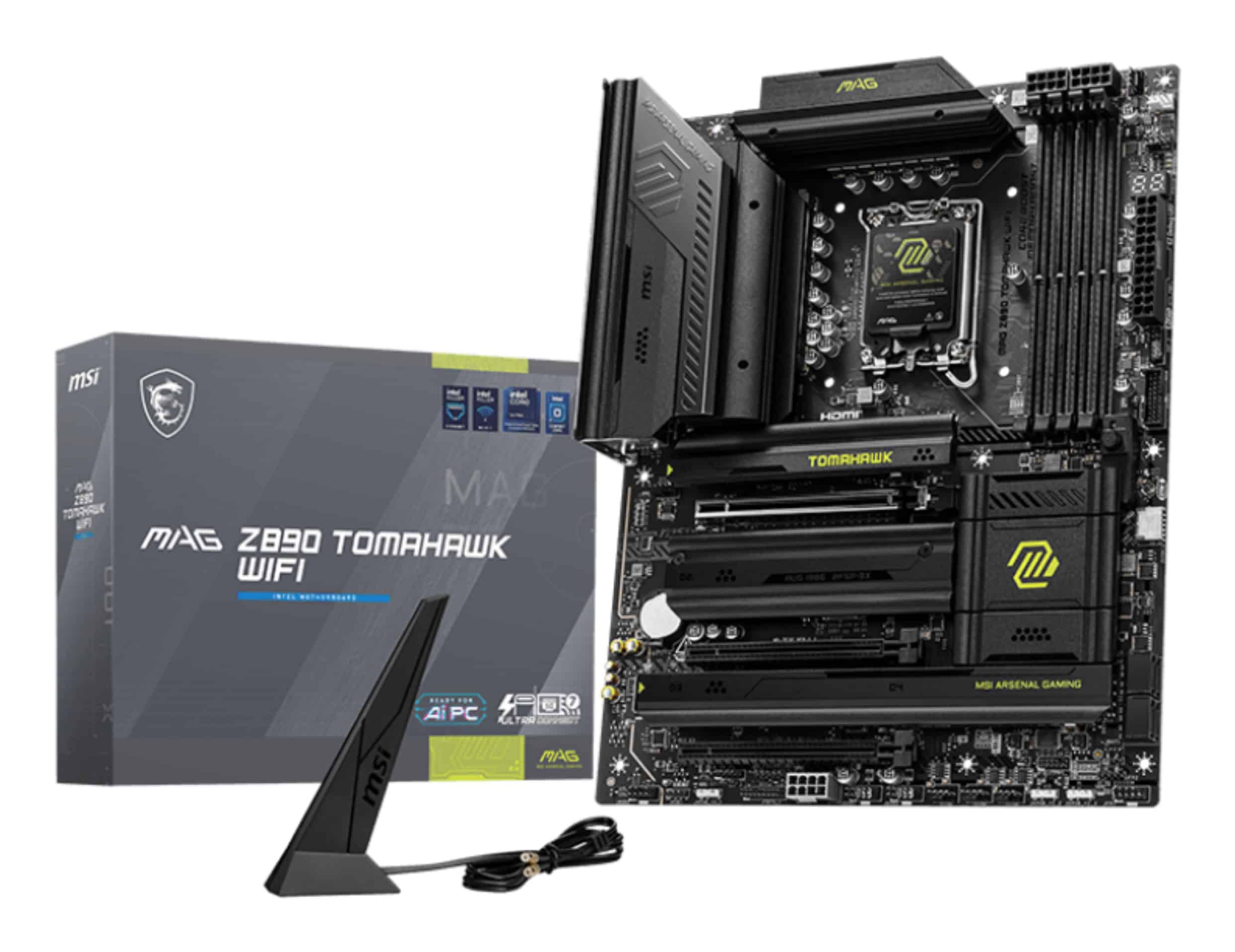 MSI MAG Z890 TOMAHAWK WIFI moederbord Intel Z890 LGA 1851 (Socket V1) ATX (7E32-001R) thumbnail
