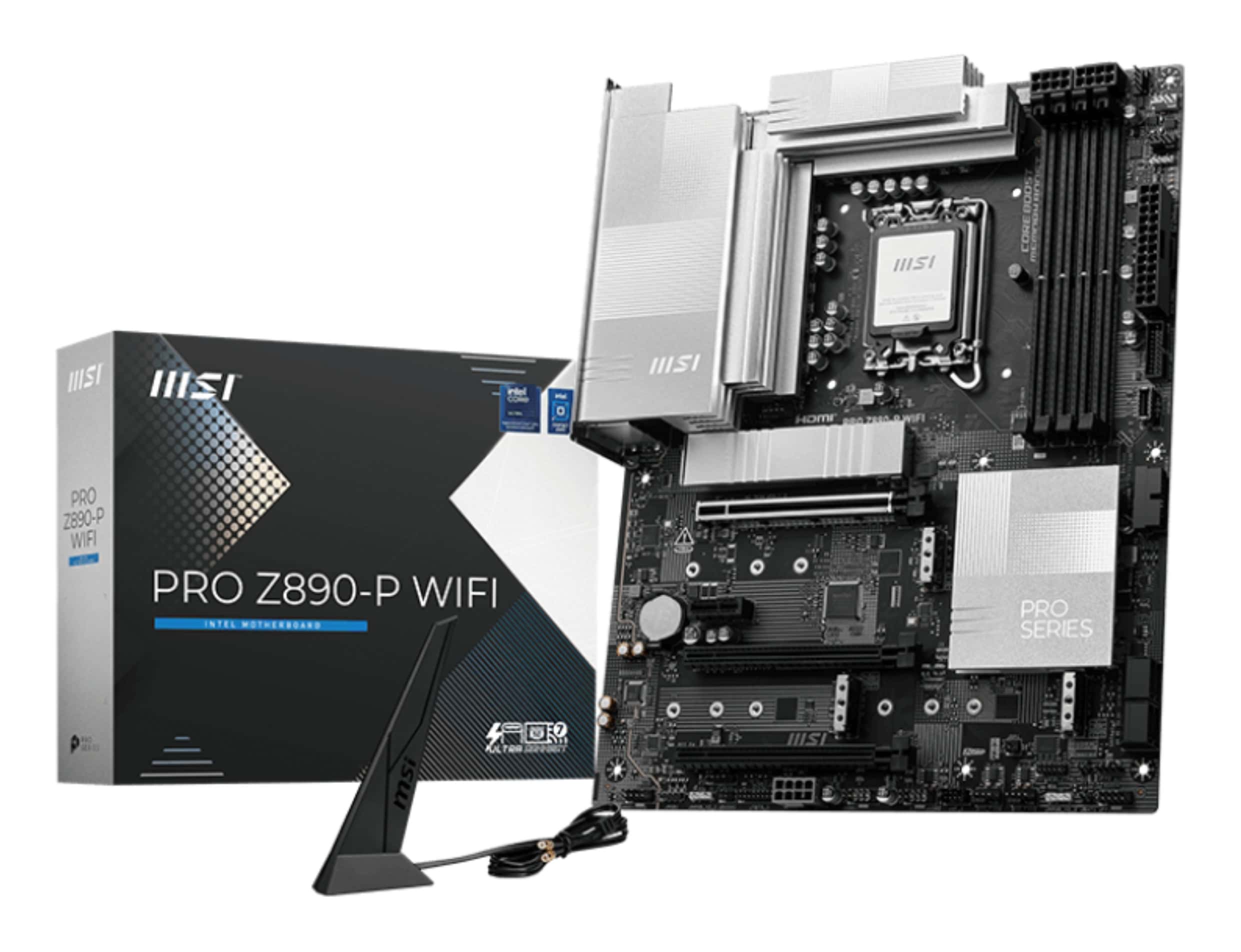 MSI PRO Z890-P WIFI moederbord Intel Z890 LGA 1851 (Socket V1) ATX (7E34-001R) thumbnail