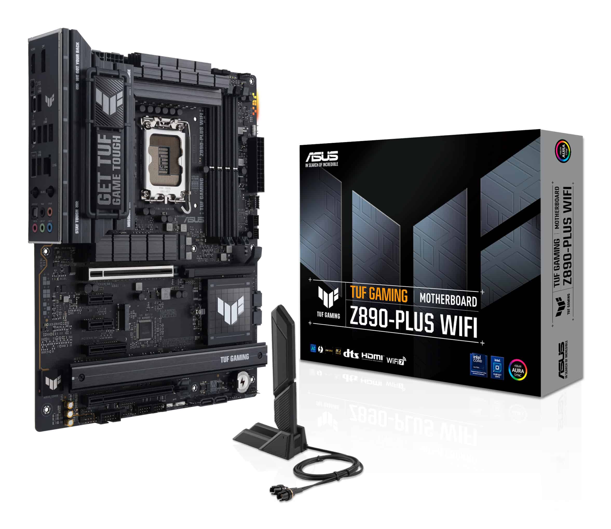ASUS TUF GAMING Z890-PLUS WIFI Intel Z890 LGA 1851 (Socket V1) ATX (90MB1IQ0-M0EAY0) thumbnail