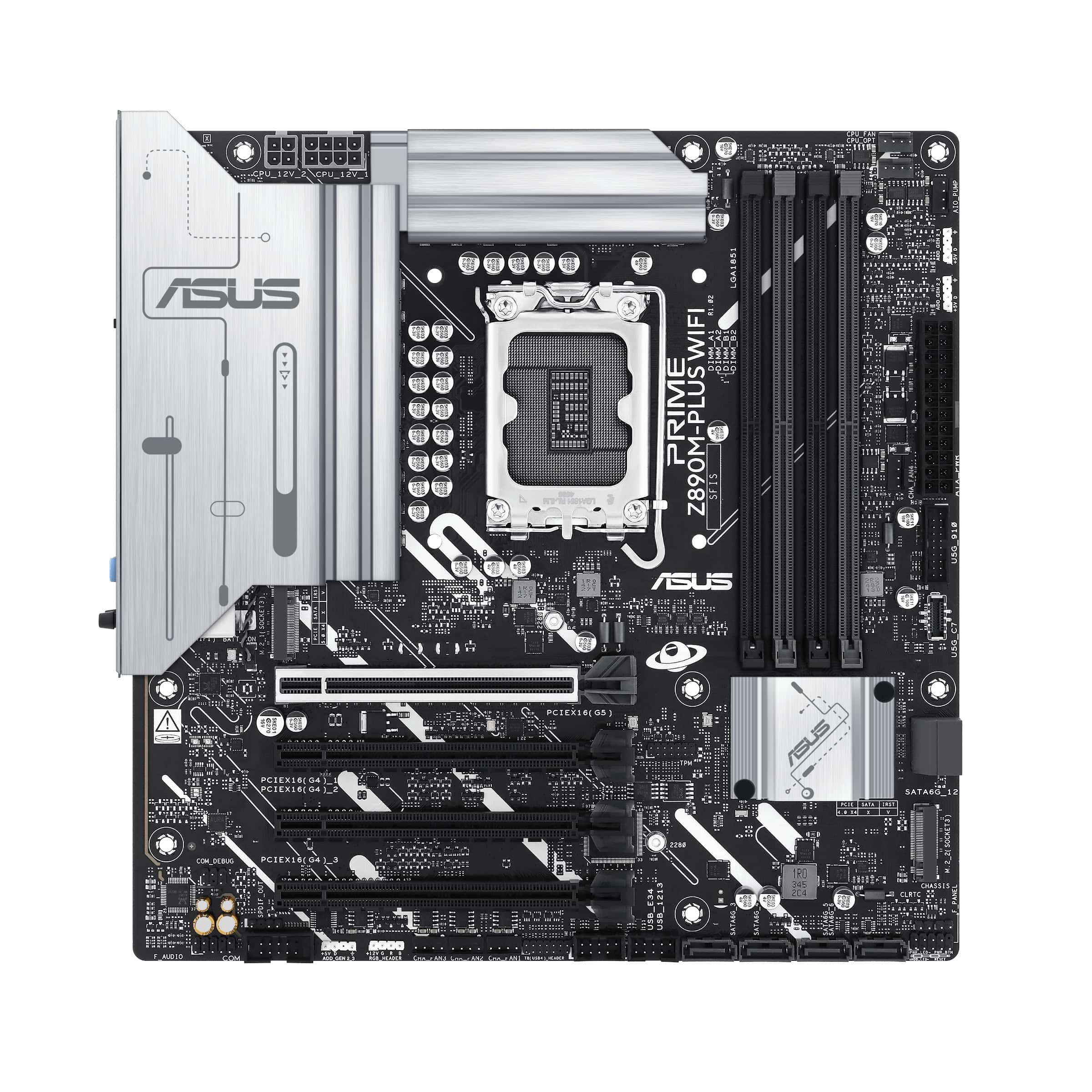 ASUS PRIME Z890M-PLUS WIFI Intel Z890 LGA 1851 (Socket V1) micro ATX (90MB1J80-M0EAY0) thumbnail