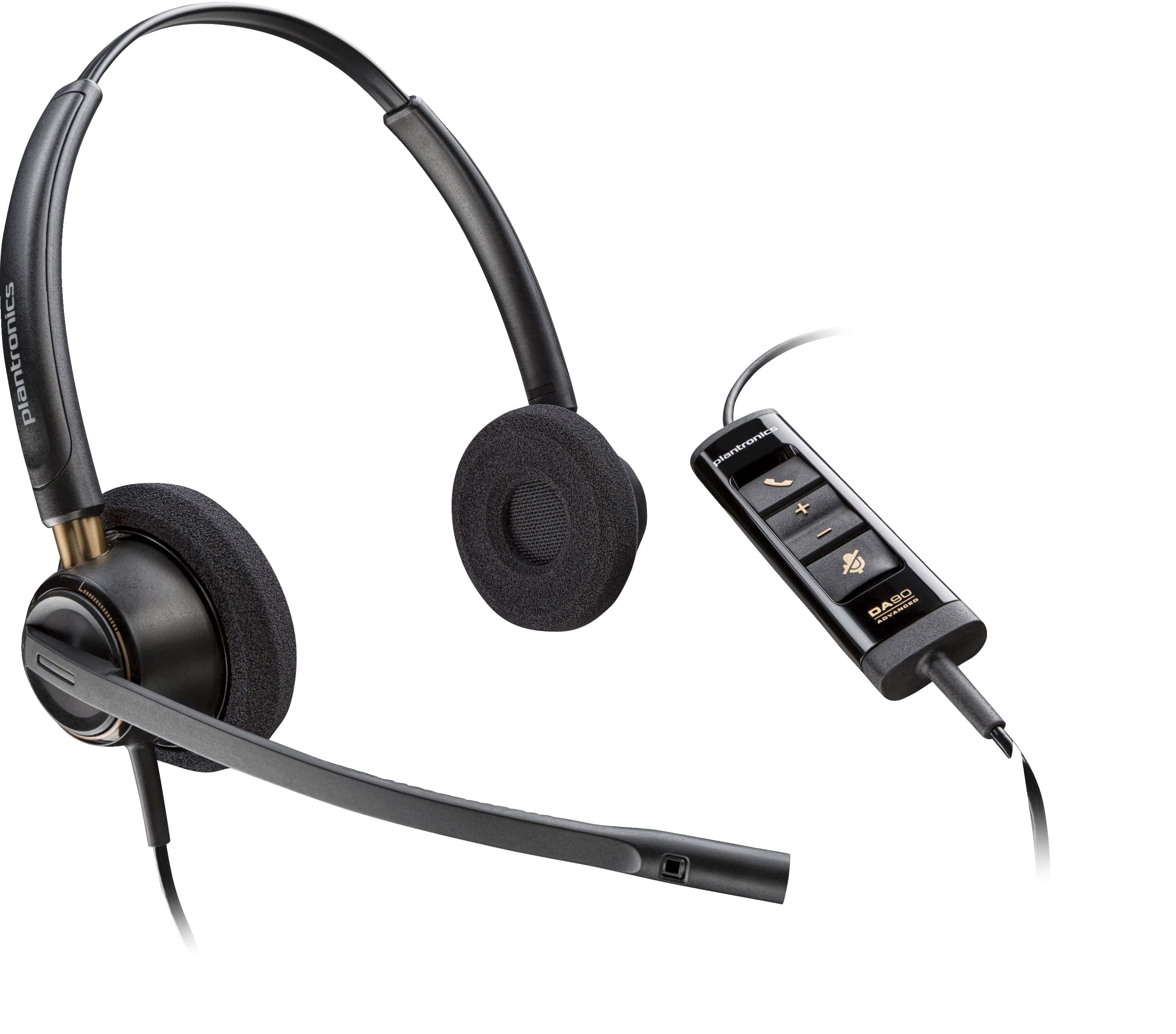 POLY EncorePro 525 Microsoft Teams Certified Stereo met USB-A Headset (218275-01) thumbnail