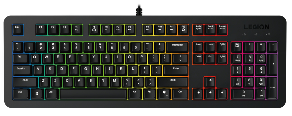 Lenovo K310 toetsenbord Gamen USB Duits Zwart (GY41N91870) thumbnail