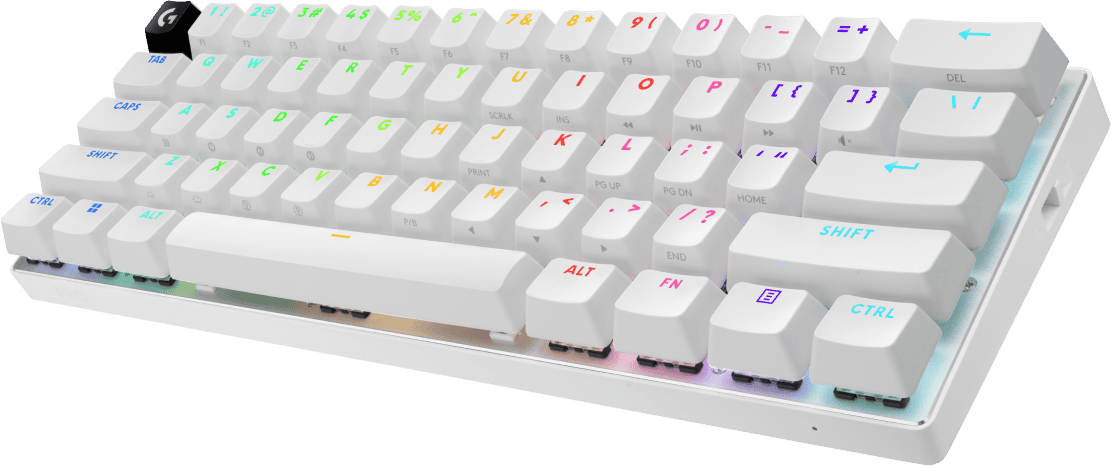 Logitech PRO X 60 LIGHTSPEED Wireless Gaming Keyboard (Tactile) - WHITE - DEU - CENTRAL-419 (920-011924) thumbnail