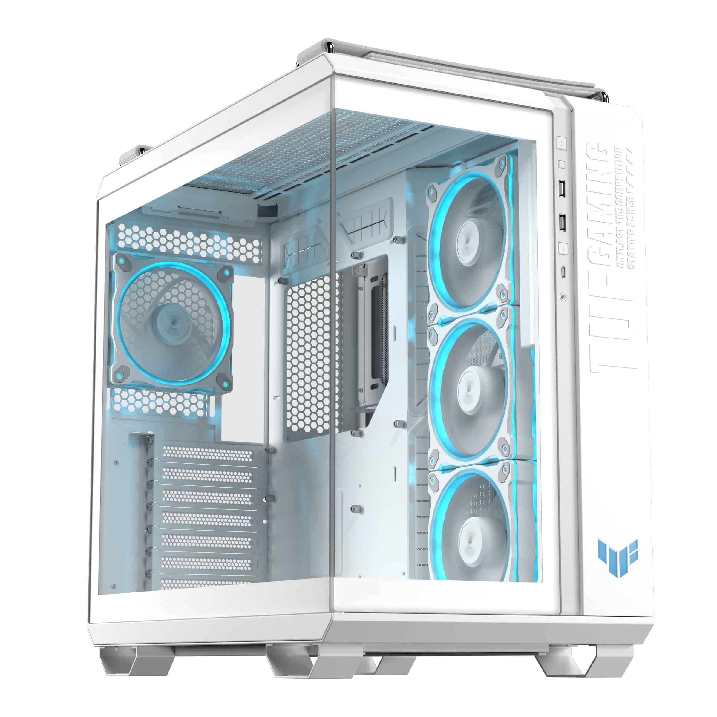 ASUS TUF GAMING GT502 Horizon TG ARGB White Midi Tower Wit (90DC0093-B19010) thumbnail