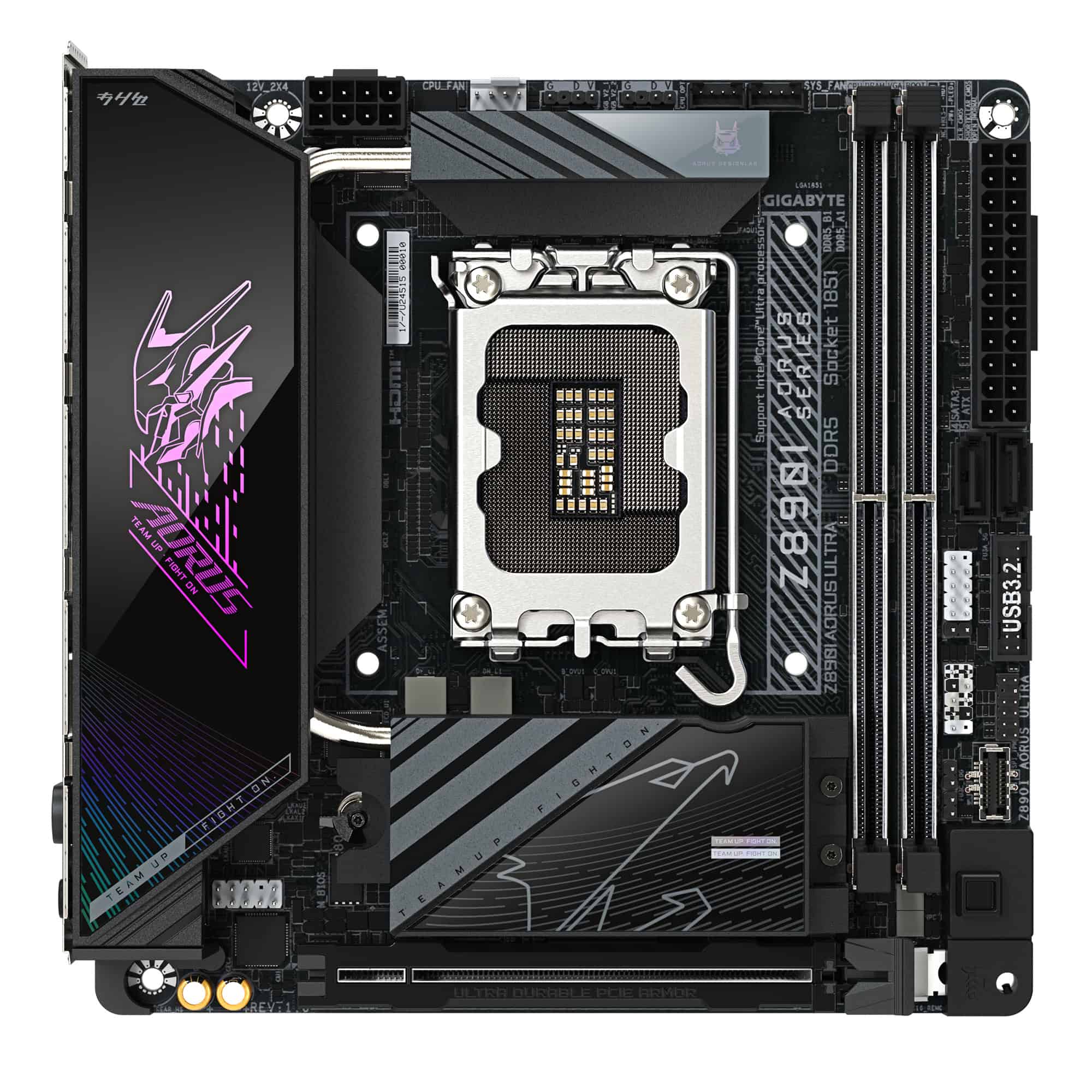 GIGABYTE Z890I AORUS ULTRA moederbord Intel Z890 LGA 1851 (Socket V1) mini ITX (Z890I AORUS ULTRA) thumbnail