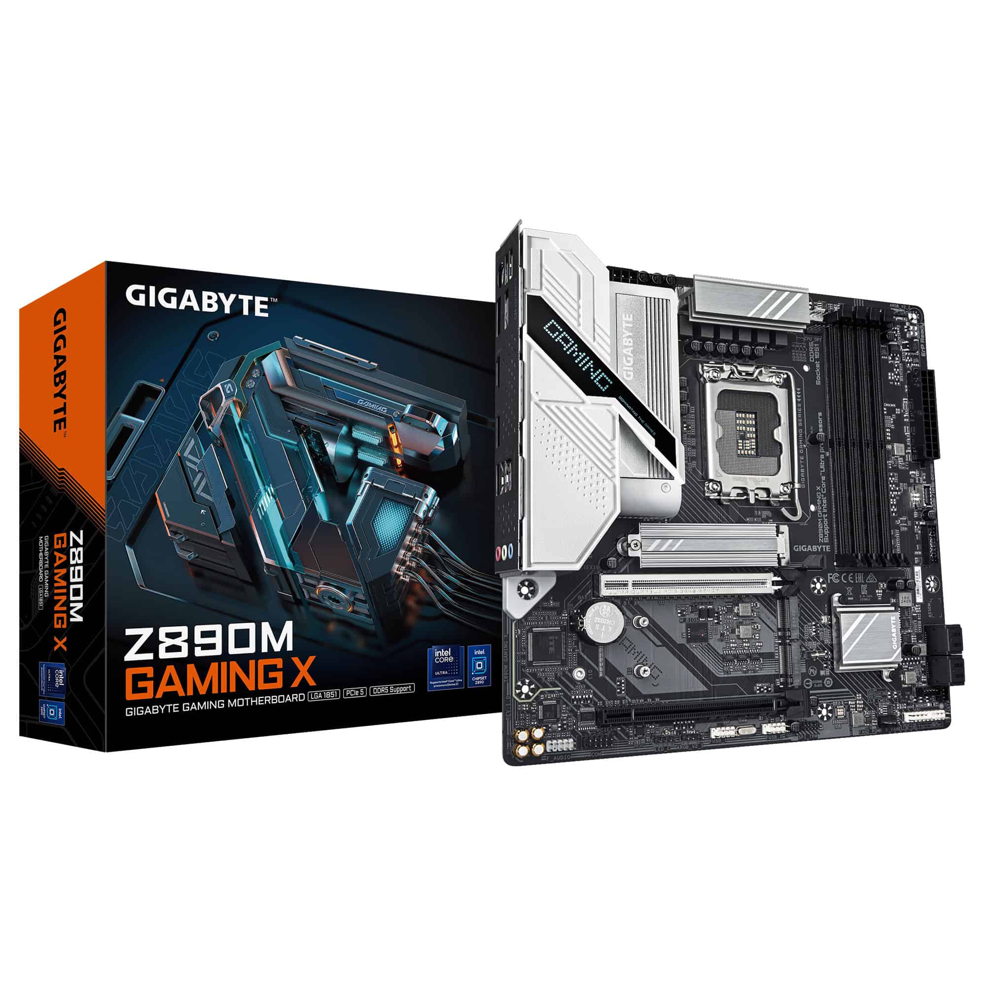 GIGABYTE Z890M GAMING X moederbord Intel Z890 LGA 1851 (Socket V1) micro ATX (Z890M GAMING X) thumbnail