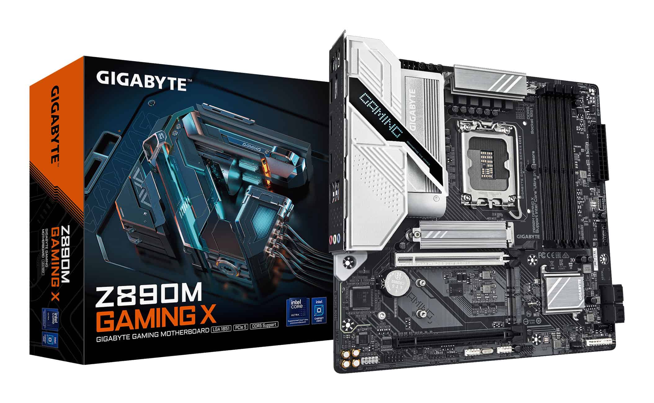GIGABYTE Z890M GAMING X moederbord Intel Z890 LGA 1851 (Socket V1) micro ATX (Z890M GAMING X) thumbnail