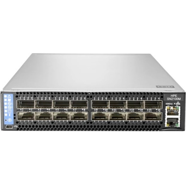 HPE SN2100M 16QSFP28 ONIE C2P Swch (R3B06A) thumbnail