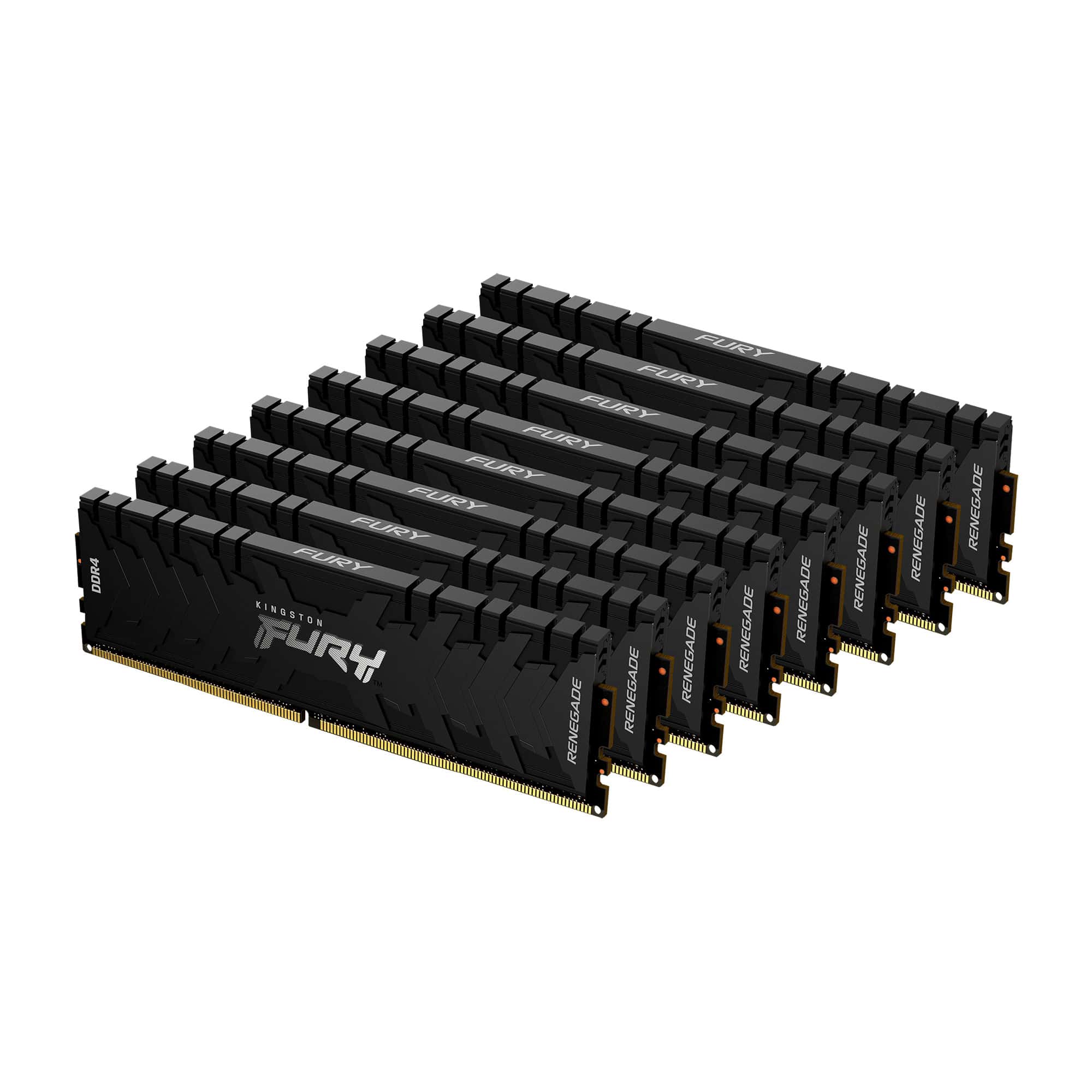 Kingston Technology FURY Renegade geheugenmodule 256 GB 8 x 32 GB DDR4 3200 MHz (KF432C16RBK8/256) thumbnail