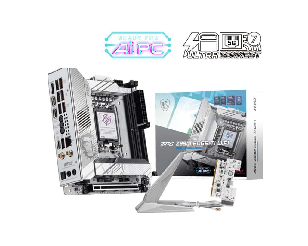 MSI MPG Z890I EDGE TI WIFI moederbord Intel Z890 LGA 1851 (Socket V1) mini ITX (7E33-001R) thumbnail