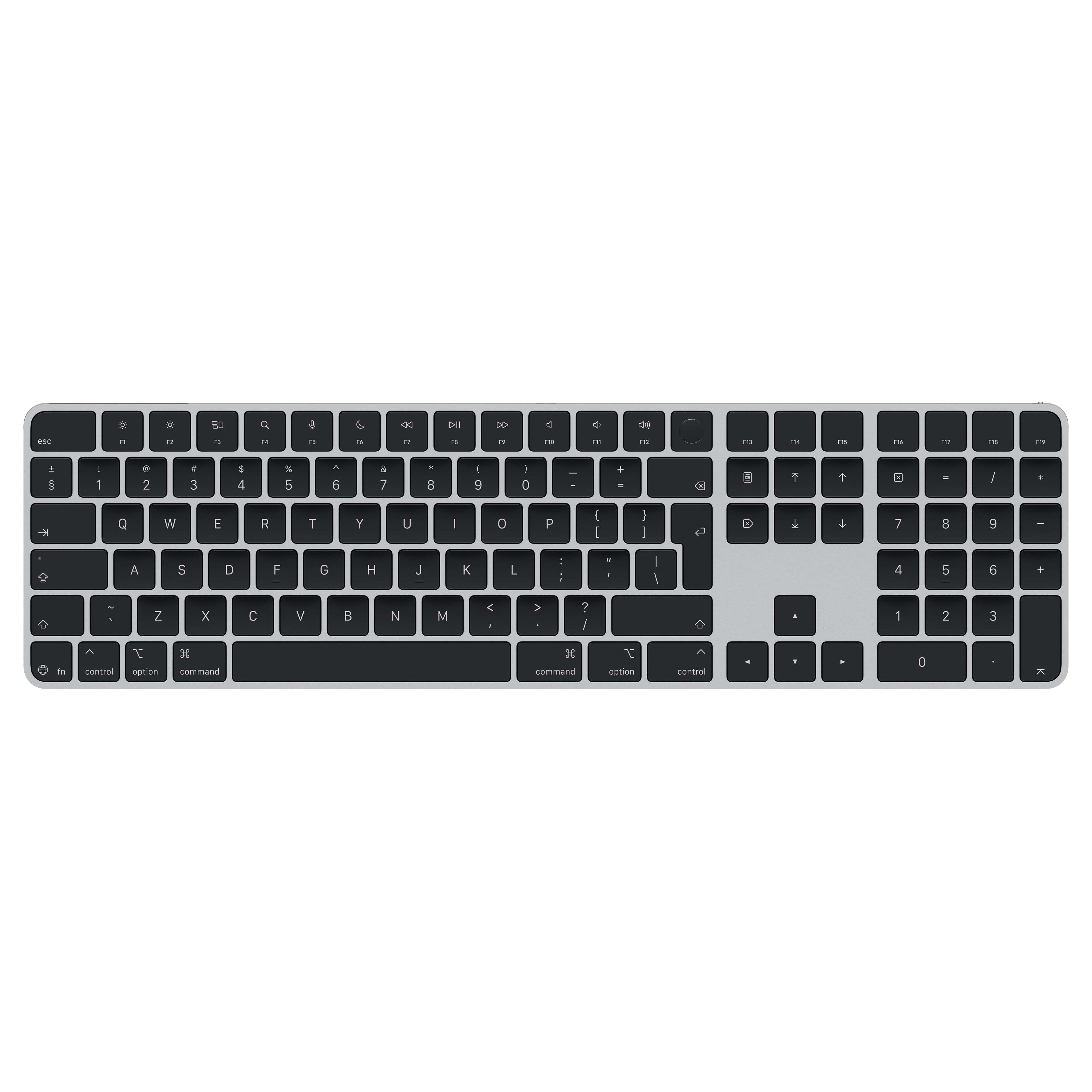 APPLE Magic Keyboard with Touch ID and Numeric Keypad for Mac models with Apple silicon - International English - Black Keys (MXK83Z/A) thumbnail