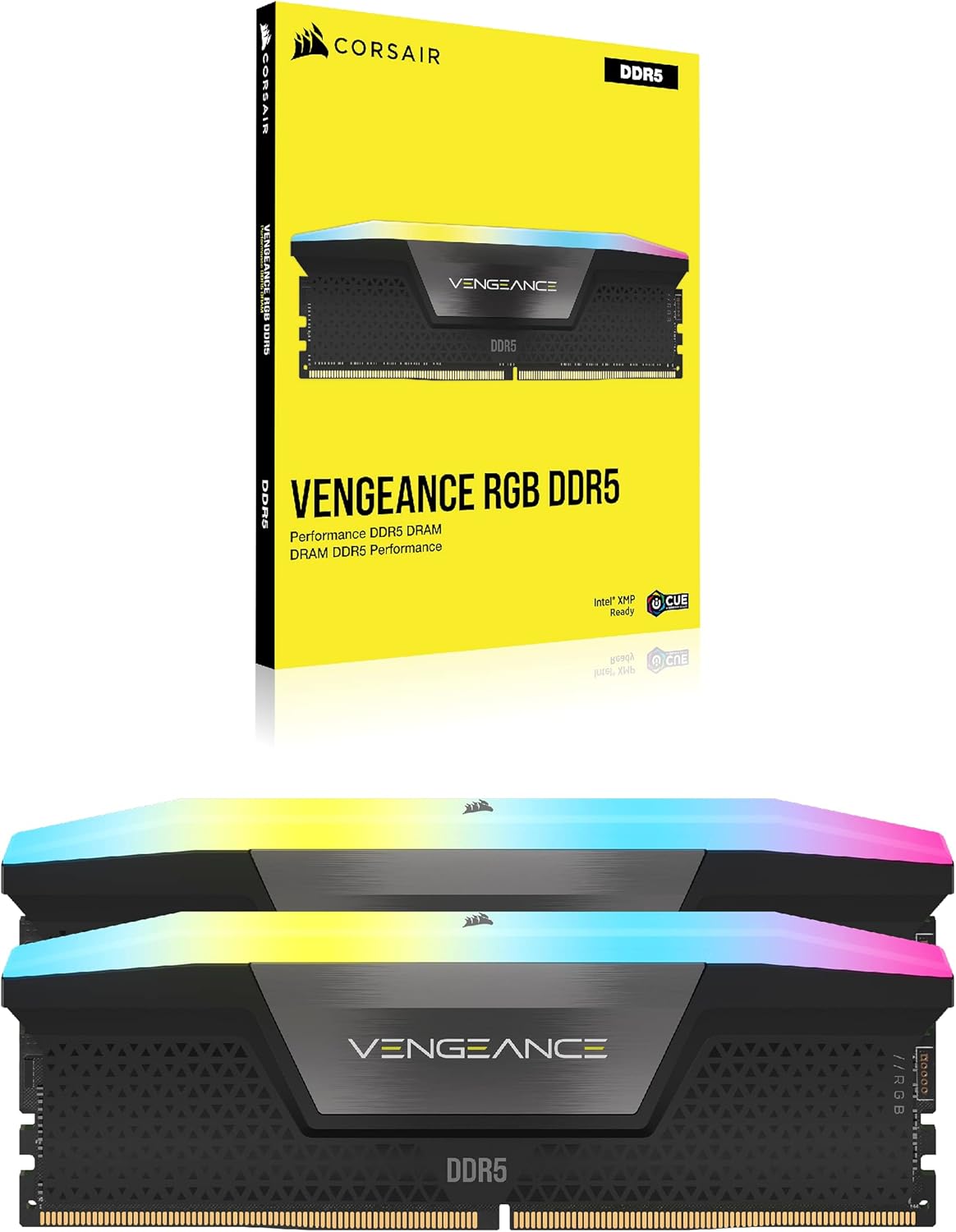 Corsair VENGEANCE RGB DDR5 7000MHz 96GB 2x48GB Intel XMP - 96 GB - DDR5 (CMH64GX5M2B7000C40) (CMH64GX5M2B7000C40) thumbnail