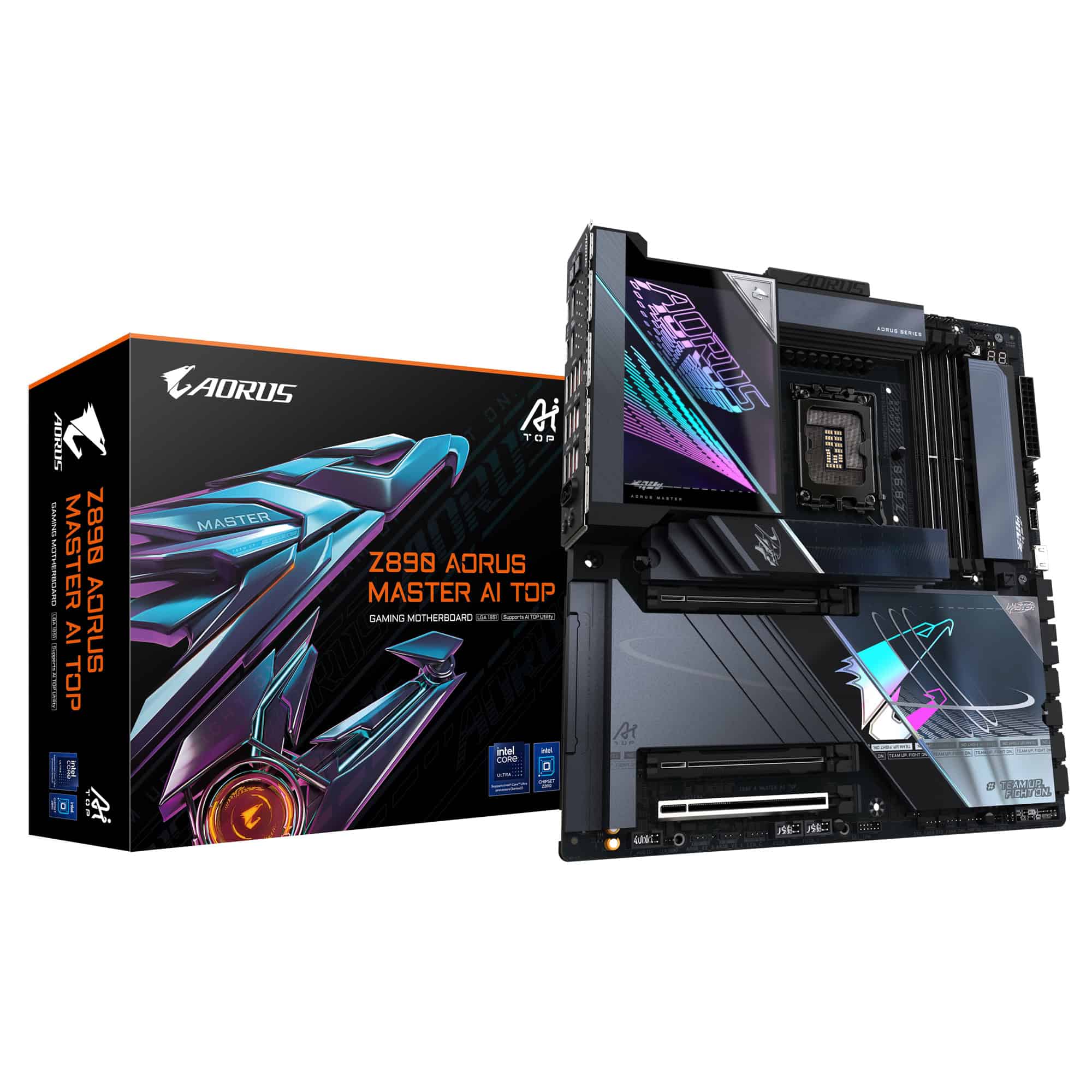 GIGABYTE Z890 AORUS MASTER AI TOP Intel Z890 LGA 1851 (Socket V1) Verlengd ATX (Z890 A MASTER AI TOP) thumbnail