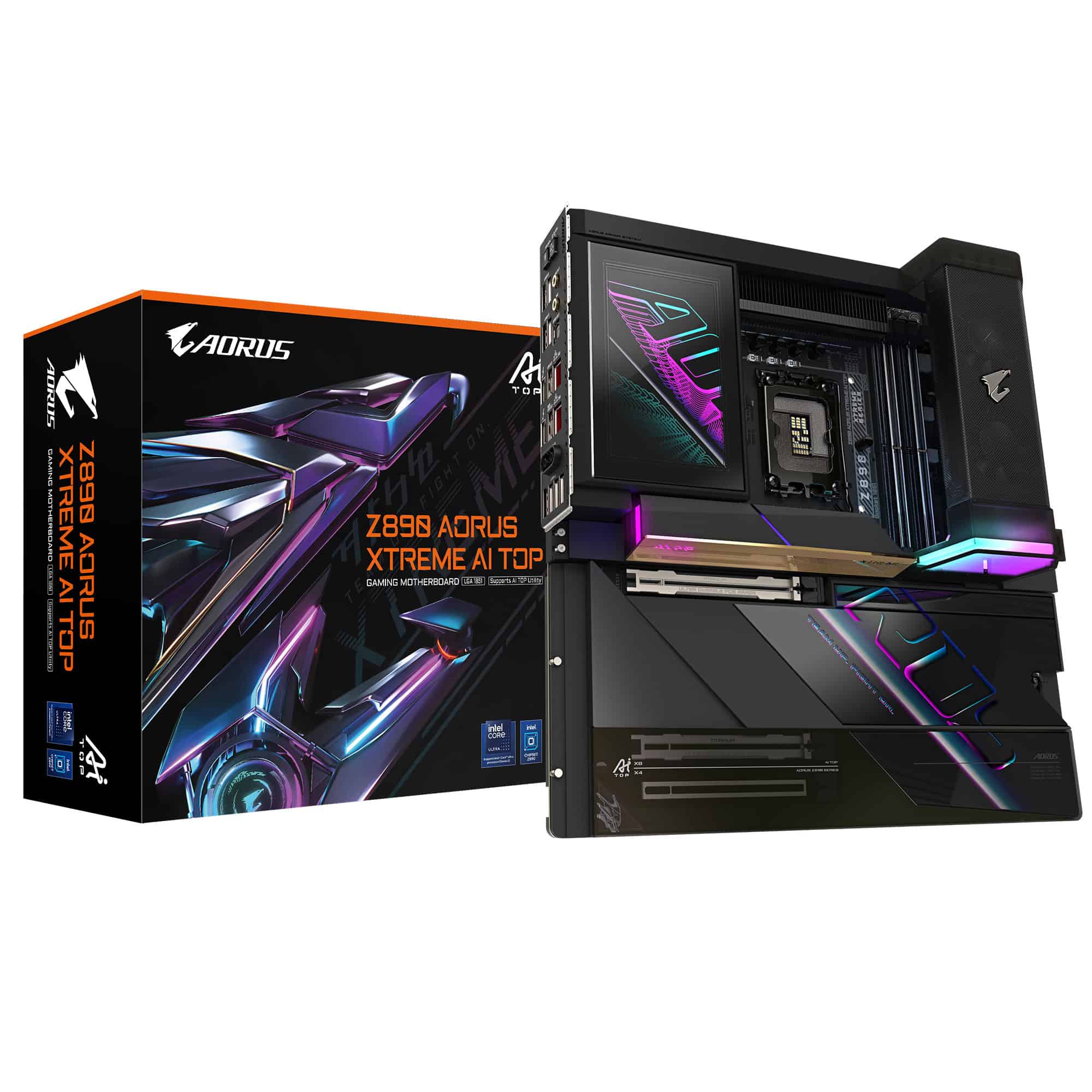 GIGABYTE Z890 AORUS XTREME AI TOP Intel Z890 LGA 1851 (Socket V1) Verlengd ATX (Z890 A XTREME AI TOP) thumbnail