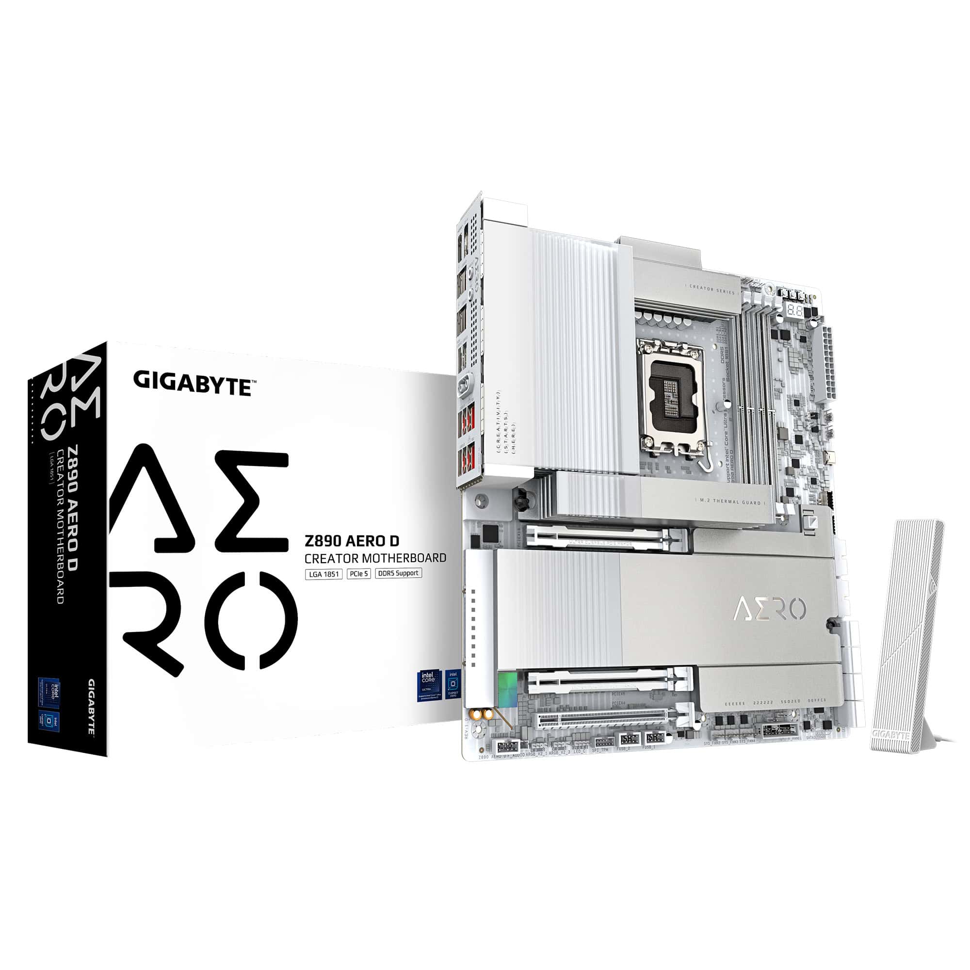 GIGABYTE Z890 AERO D moederbord Intel Z890 LGA 1851 (Socket V1) Verlengd ATX (Z890 AERO D) thumbnail