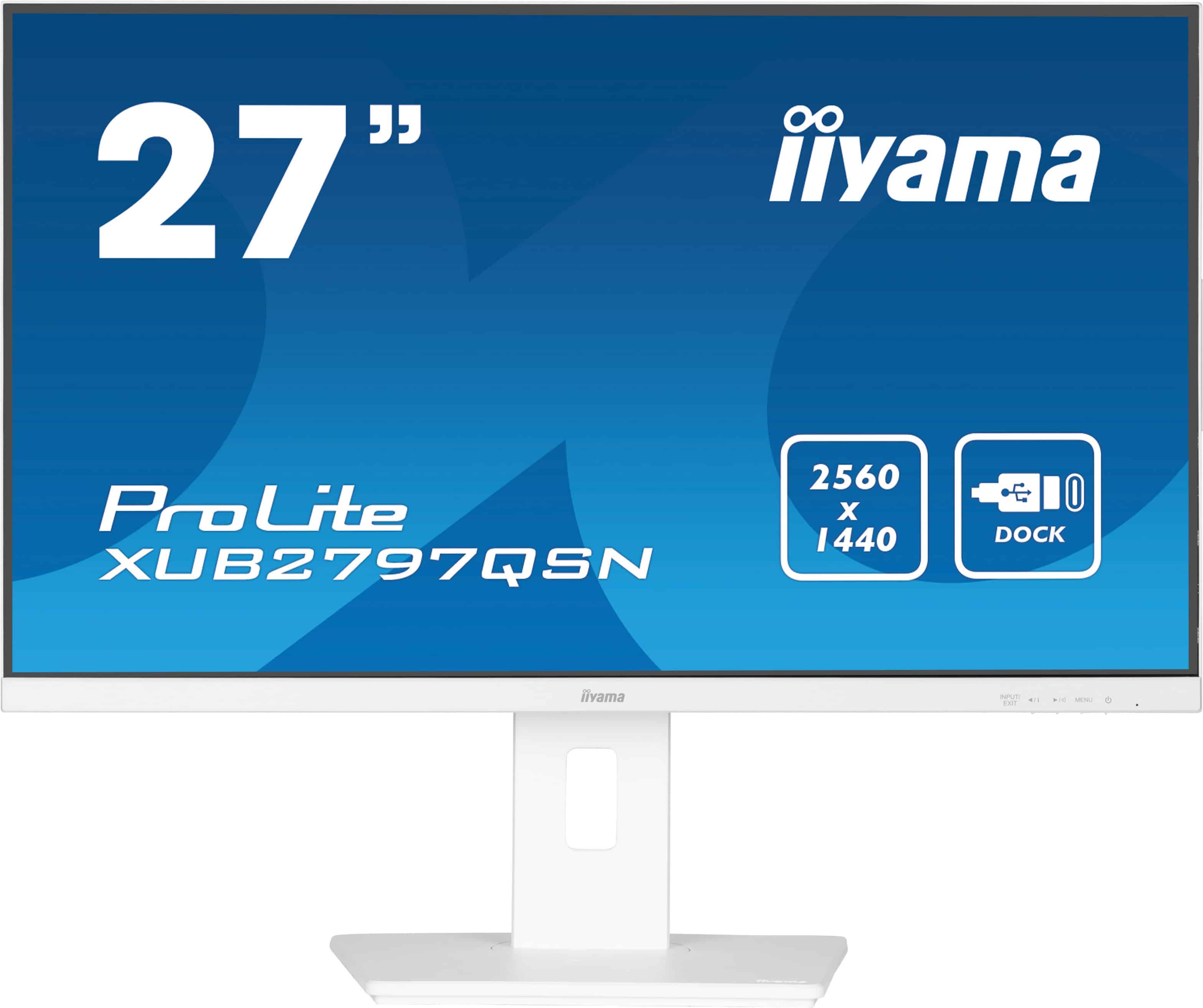 iiyama G-MASTER XUB2797QSN-W2 computer monitor 68,6 cm (27) 2560 x 1440 Pixels 4K Ultra HD LED Wit (XUB2797QSN-W2) thumbnail