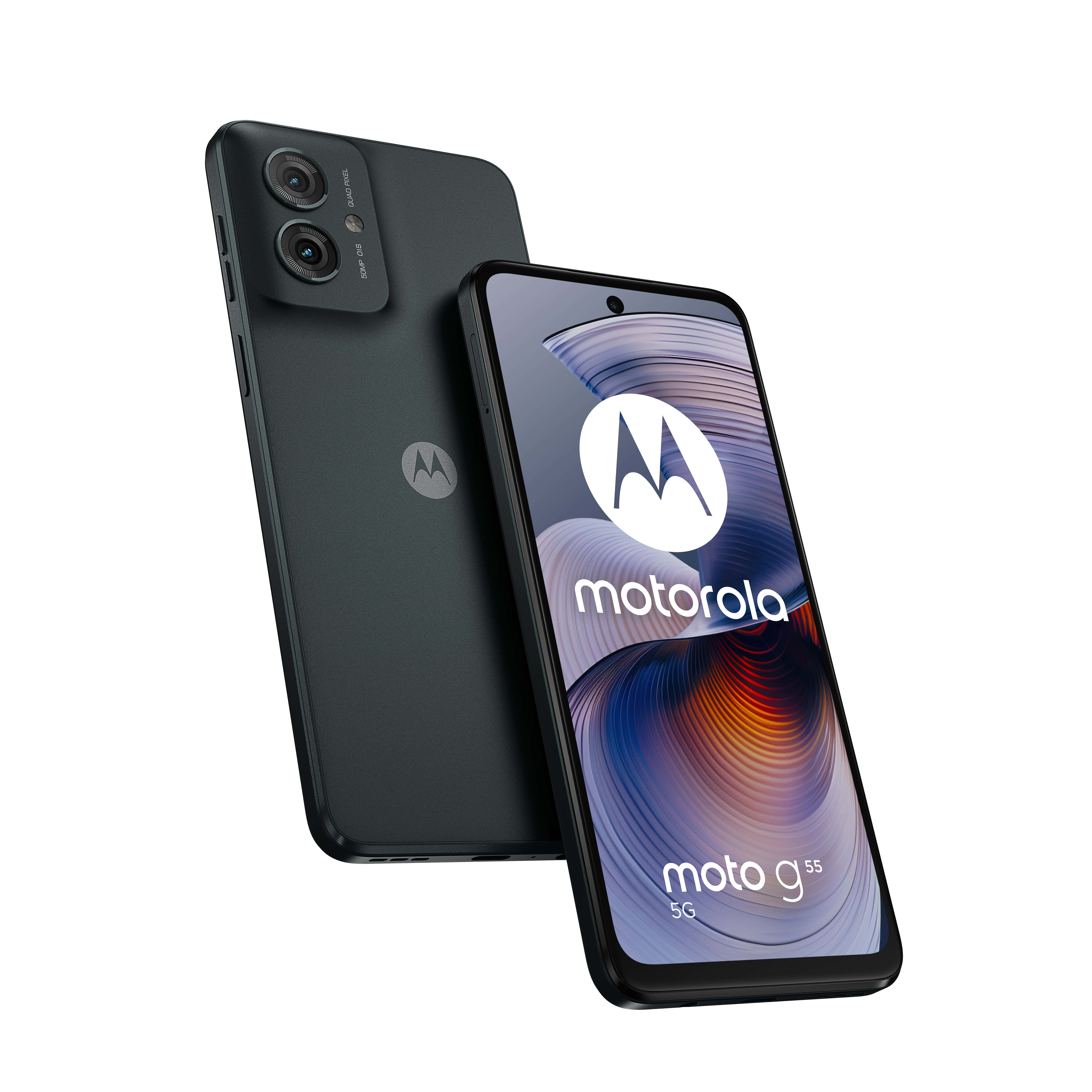 Motorola moto G55 5G 16,5 cm (6.49) Dual SIM Android 14 USB Type-C 8 GB 256 GB 5000 mAh Grijs (PB5U0003SE) thumbnail