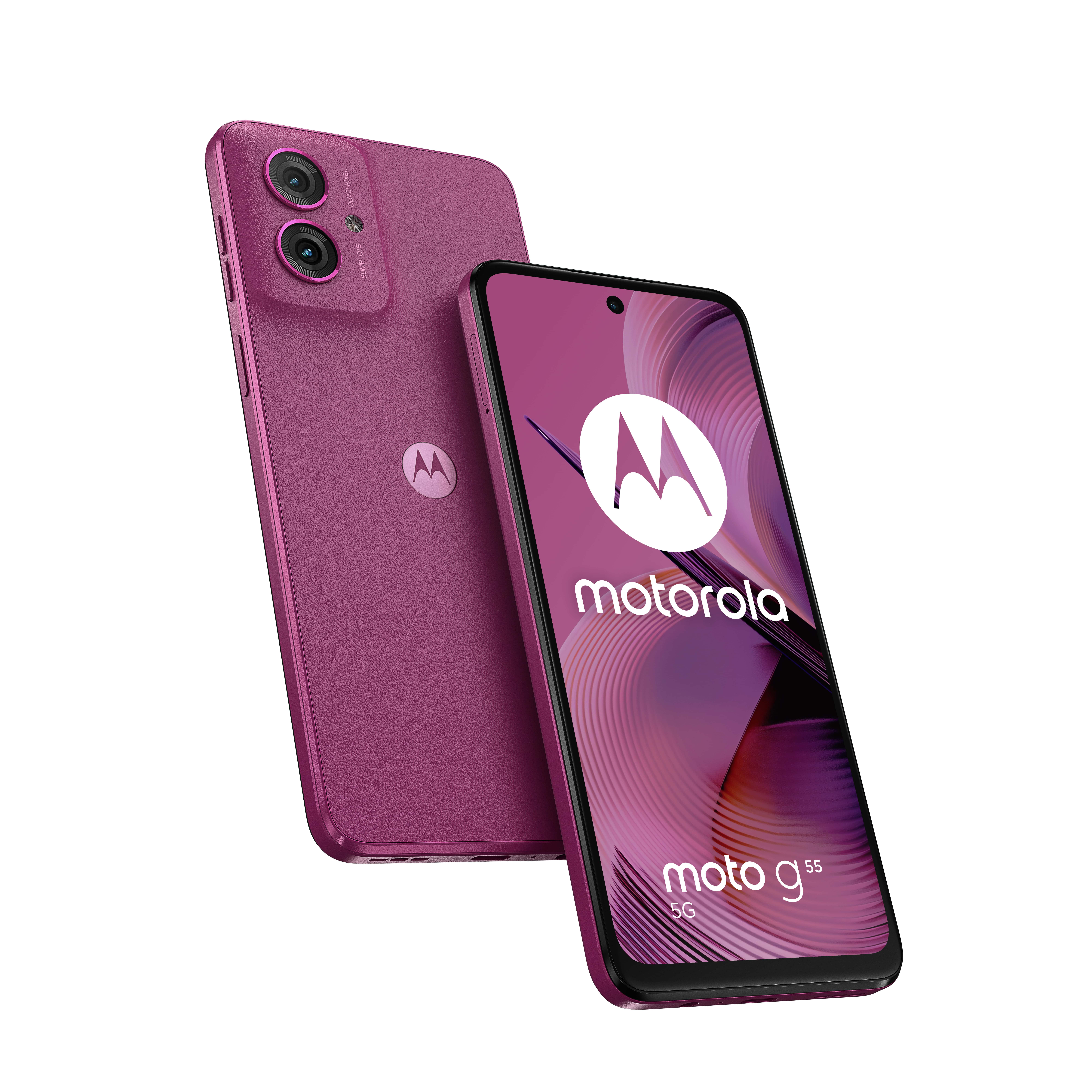 Motorola moto G55 5G 16,5 cm (6.49) Dual SIM Android 14 USB Type-C 8 GB 256 GB 5000 mAh Paars (PB5U0005SE) thumbnail