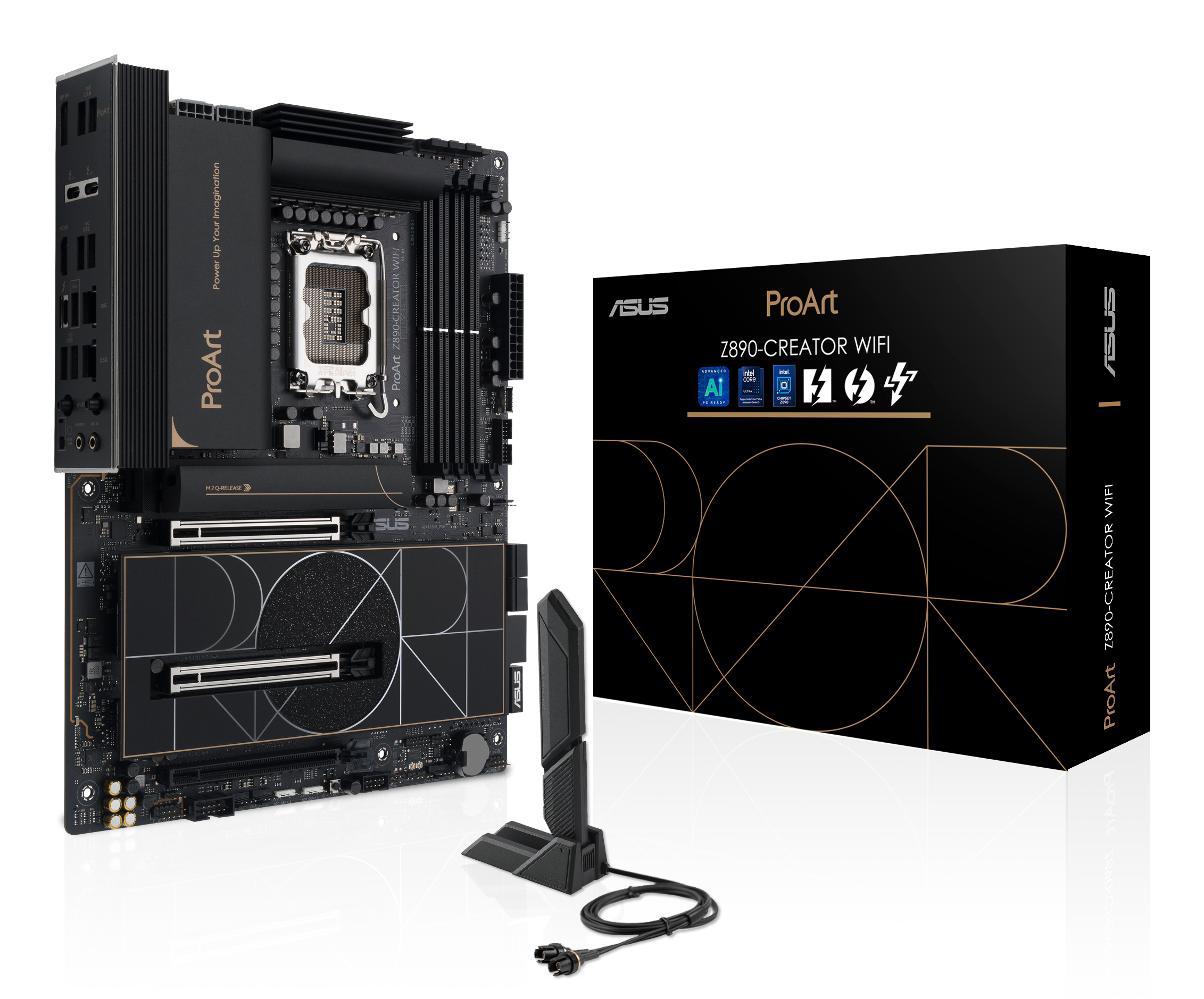 ASUS PROART Z890-CREATOR WIFI Intel Z890 LGA 1851 (Socket V1) ATX (90MB1JD0-M0EAY0) thumbnail