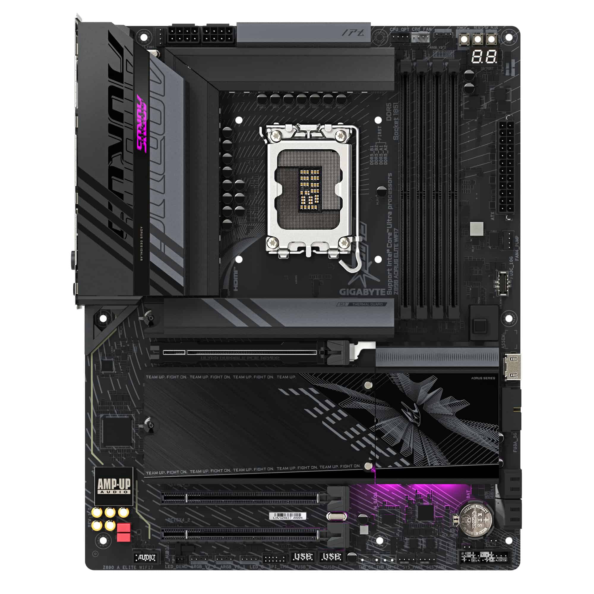 GIGABYTE Z890 AORUS ELITE WIFI7 Intel Z890 LGA 1851 (Socket V1) ATX (Z890 AORUS ELITE WIFI7) thumbnail