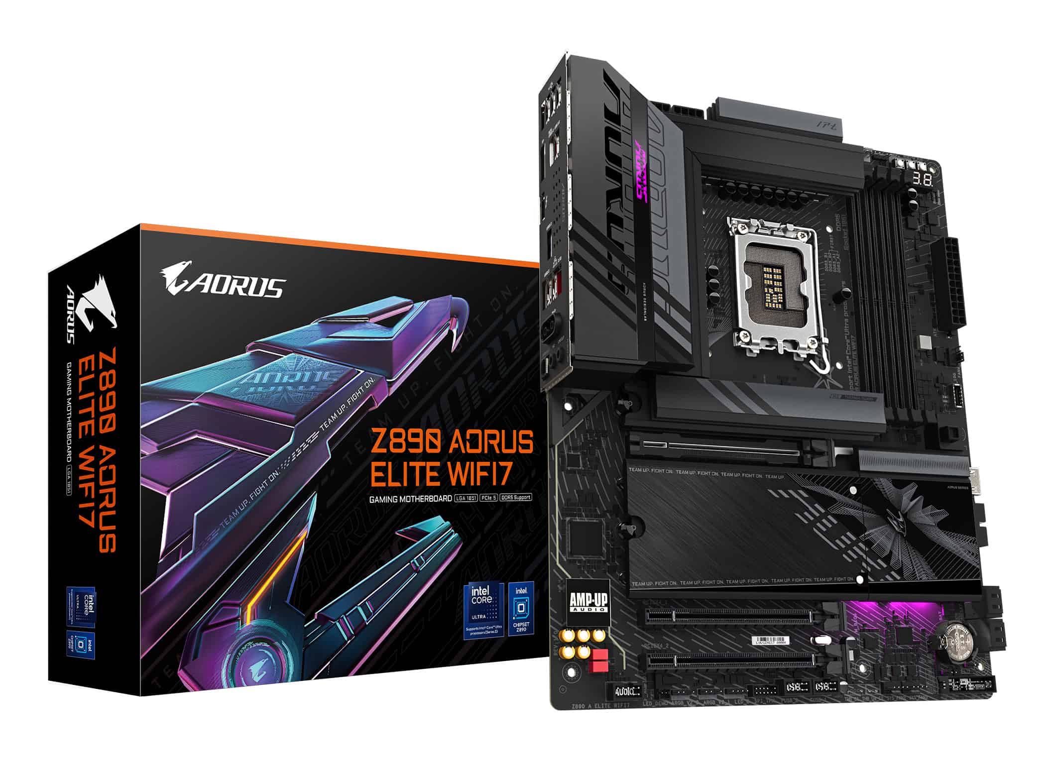 GIGABYTE Z890 AORUS ELITE WIFI7 Intel Z890 LGA 1851 (Socket V1) ATX (Z890 AORUS ELITE WIFI7) thumbnail
