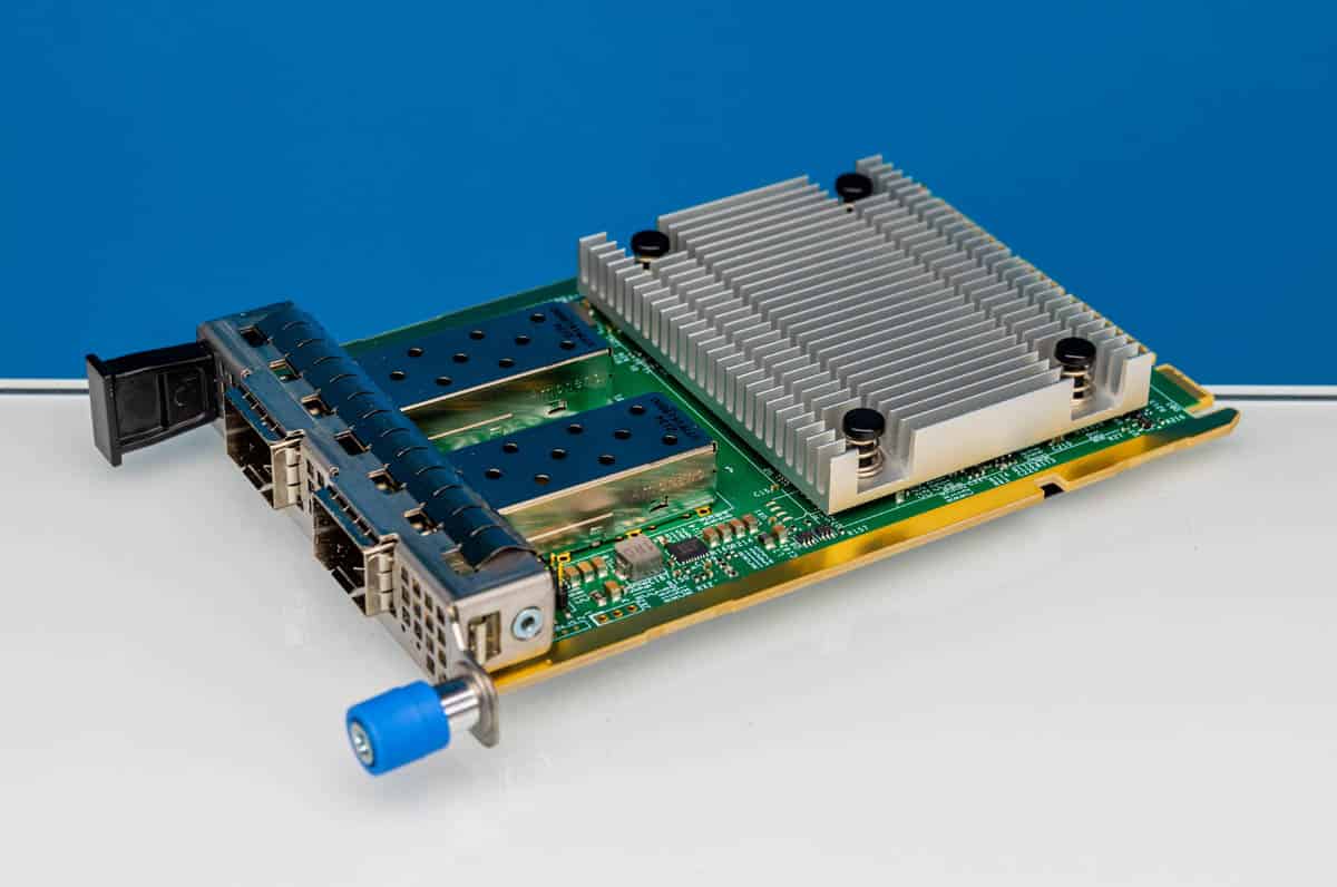 Super Micro Supermicro Network Card Dual-Port SFP28 25Gbit AIOM AOC-A25G-b2S Single (AOC-A25G-B2S-O) thumbnail