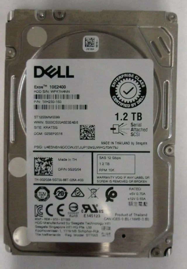 Dell HDD 1.2TB 2.5 10K SAS 12gb/s (ST1200MM0099) thumbnail