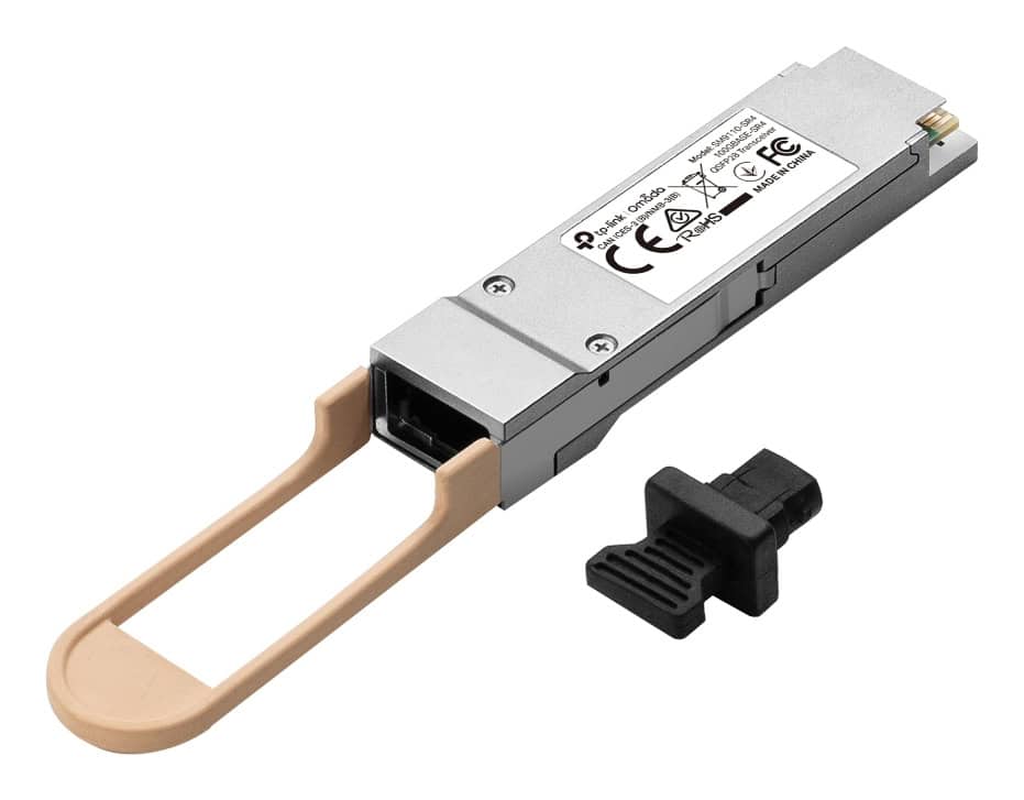 TP-Link Omada SM9110-SR4 netwerk transceiver module Vezel-optiek 100000 Mbit/s QSFP28 850 nm (SM9110-SR4) thumbnail