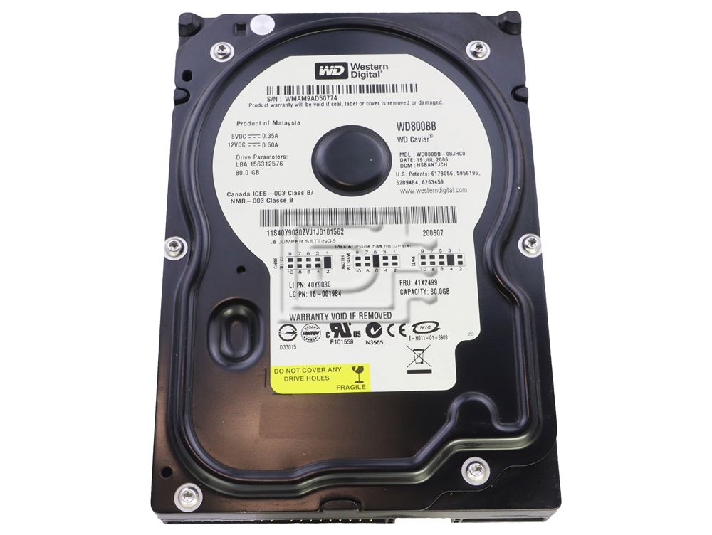 HP Hard drive kit 40GB for mopier (WD800B) thumbnail