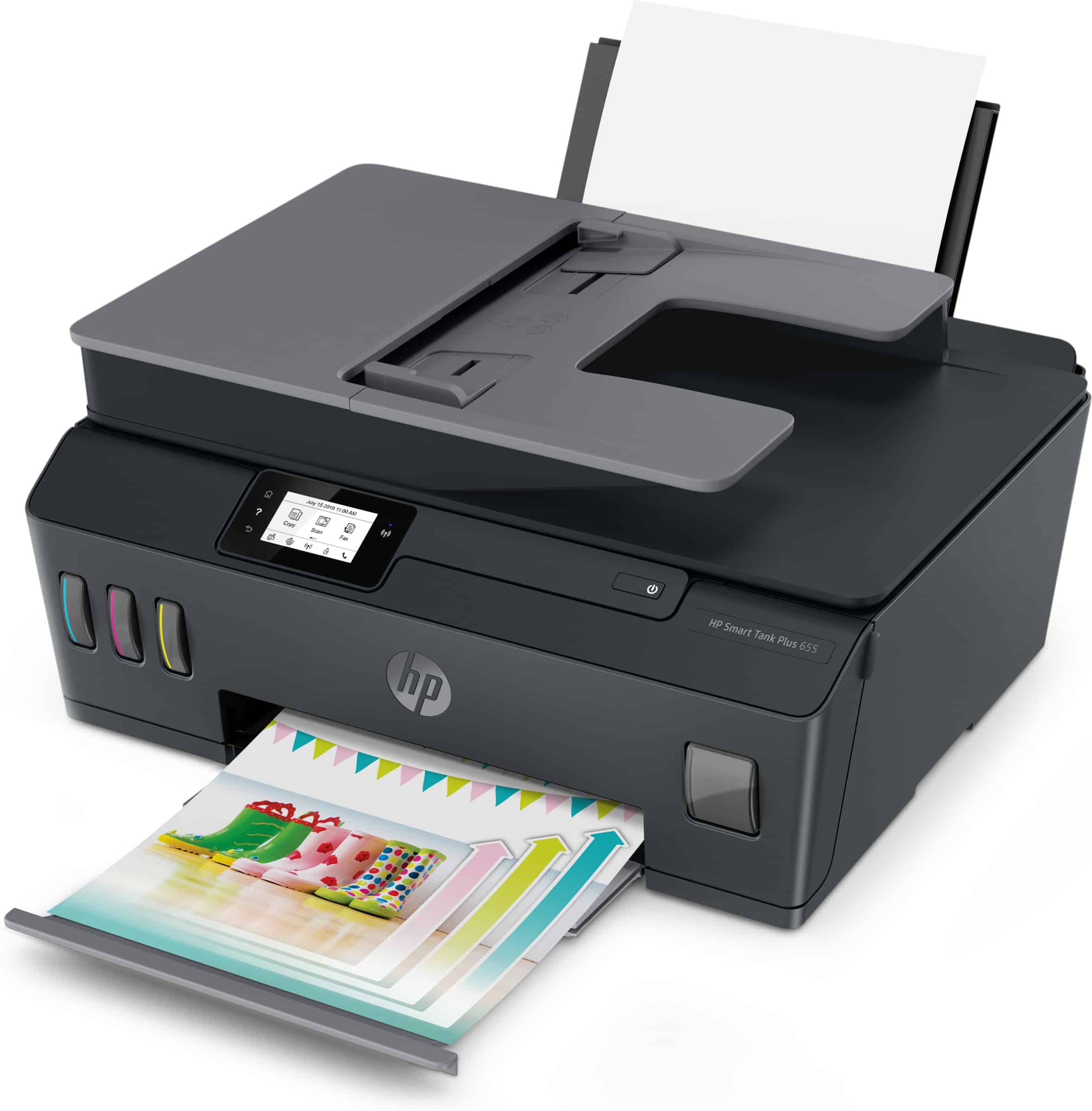 HP Smart Tank Plus 655 draadloze All-in-One, Printen, kopiëren, scannen, faxen, ADF en draadloos, Scans naar pdf (Y0F74A#BHC) thumbnail