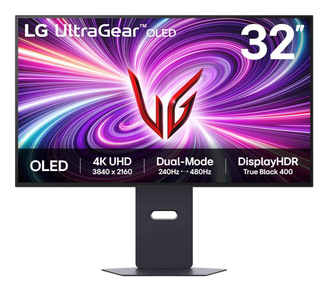 LG 32GS95UV-B computer monitor 81,3 cm (32) 3840 x 2160 Pixels 4K Ultra HD OLED Zwart (32GS95UV-B.AEU) thumbnail