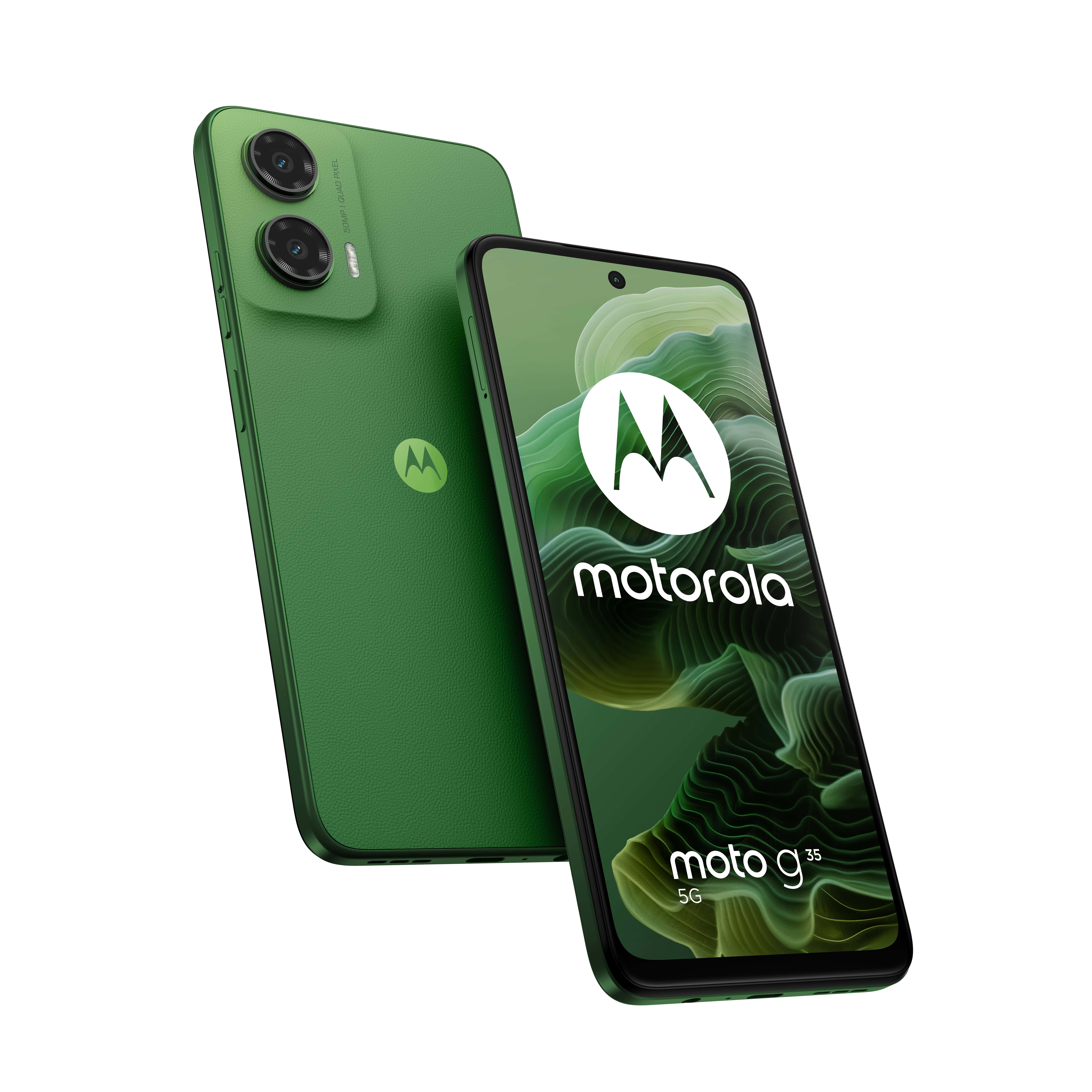 Motorola moto G35 5G 17,1 cm (6.72) Dual SIM Android 14 USB Type-C 4 GB 128 GB 5000 mAh Groen (PB3K0000SE) thumbnail