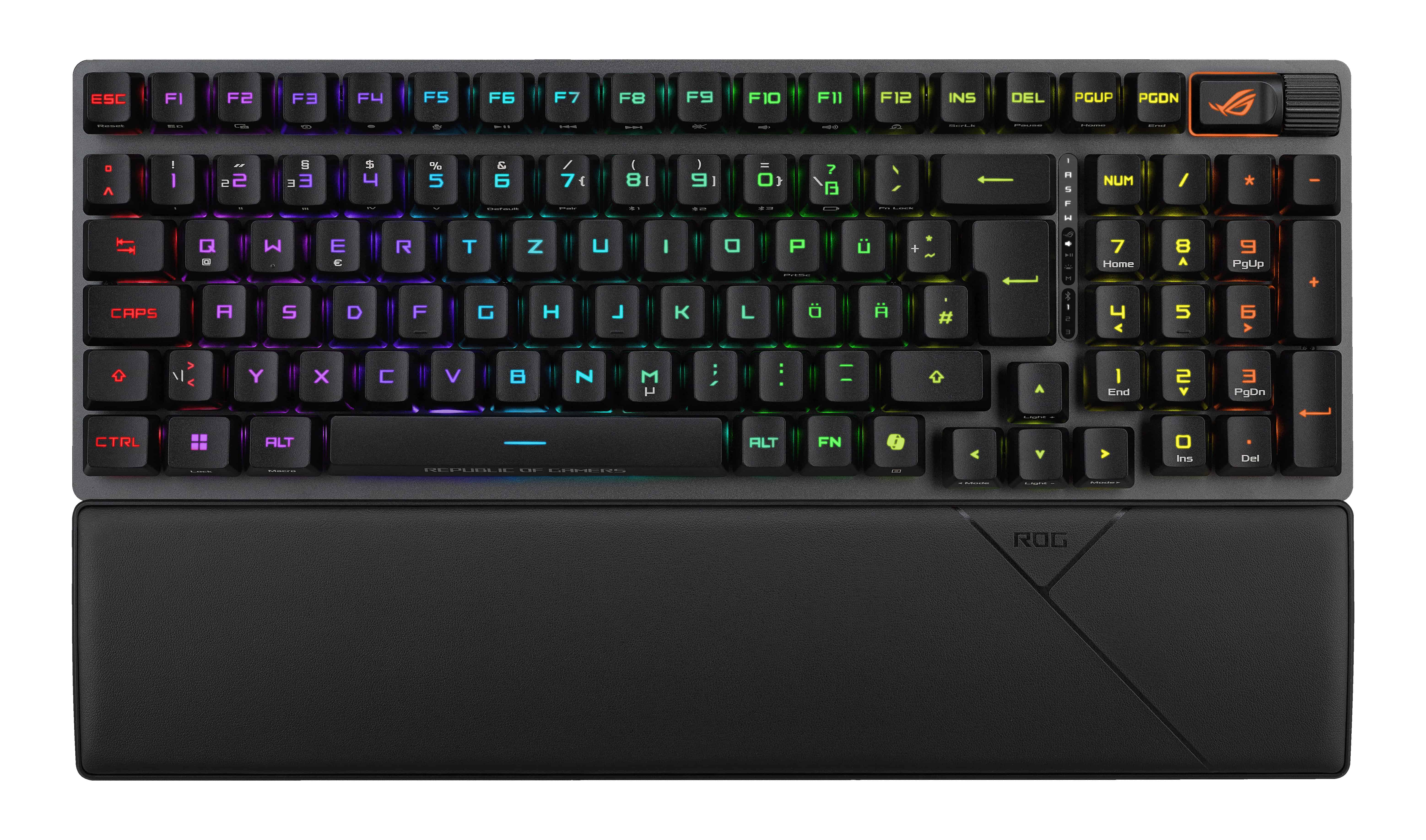 ASUS ROG Strix Scope II 96 RX Wireless toetsenbord Gamen USB + RF Wireless + Bluetooth Zwart (90MP03S0-BKDA20) thumbnail