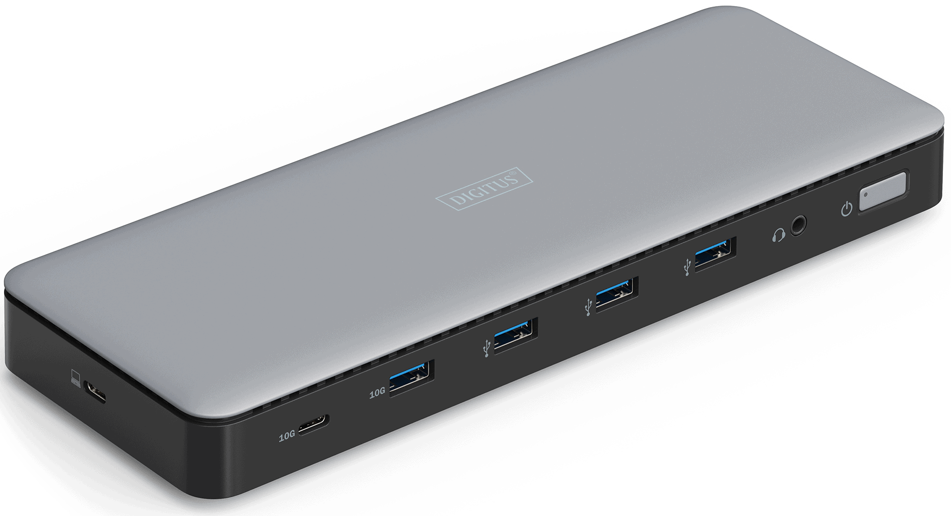 DIGITUS Docking USB-C->HDMI,DP,USBA,USBC,RJ45,DC,Audio silbe (DA-70918) thumbnail
